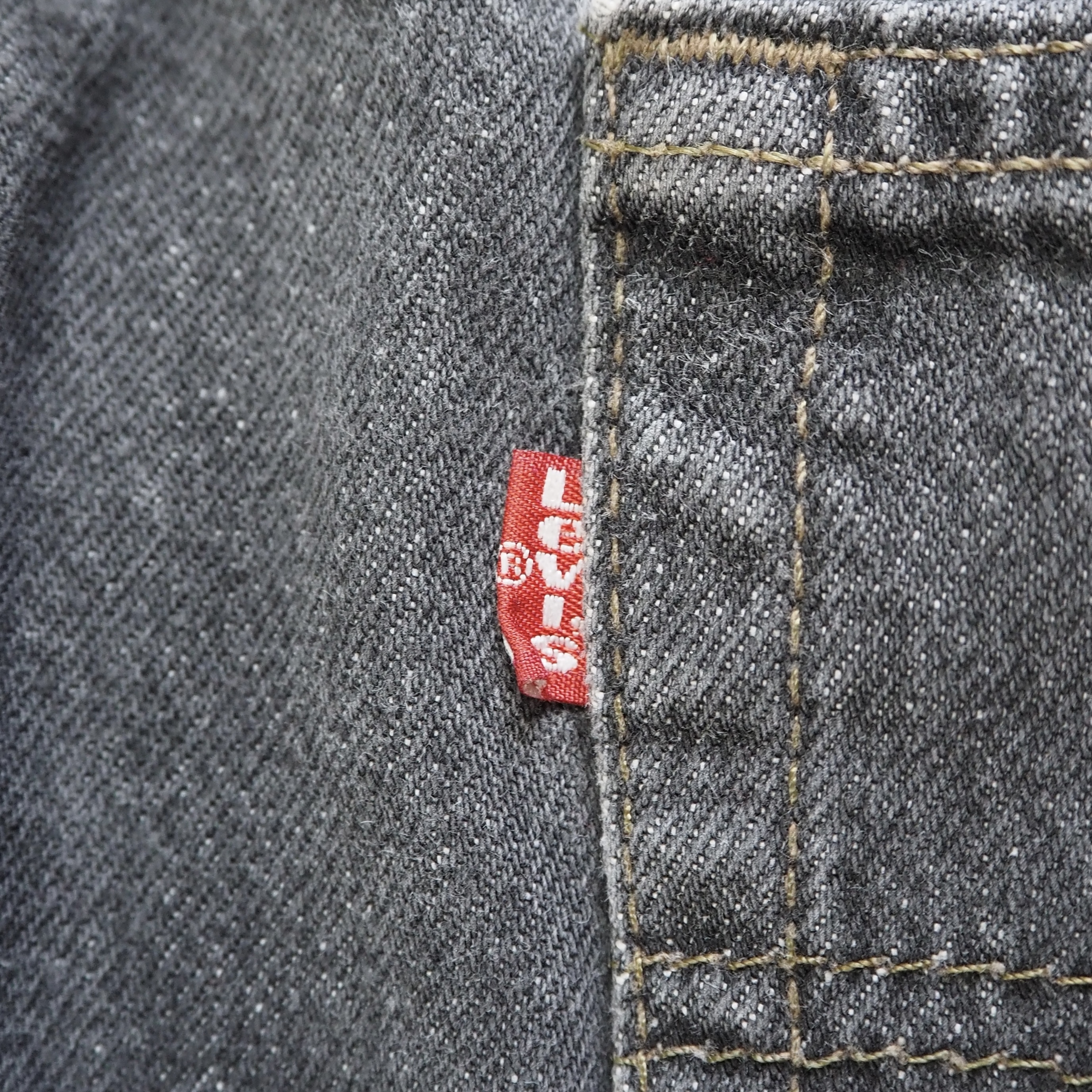 90’s Levi’s 501 先染めブラックデニム 36×30 の画像 17