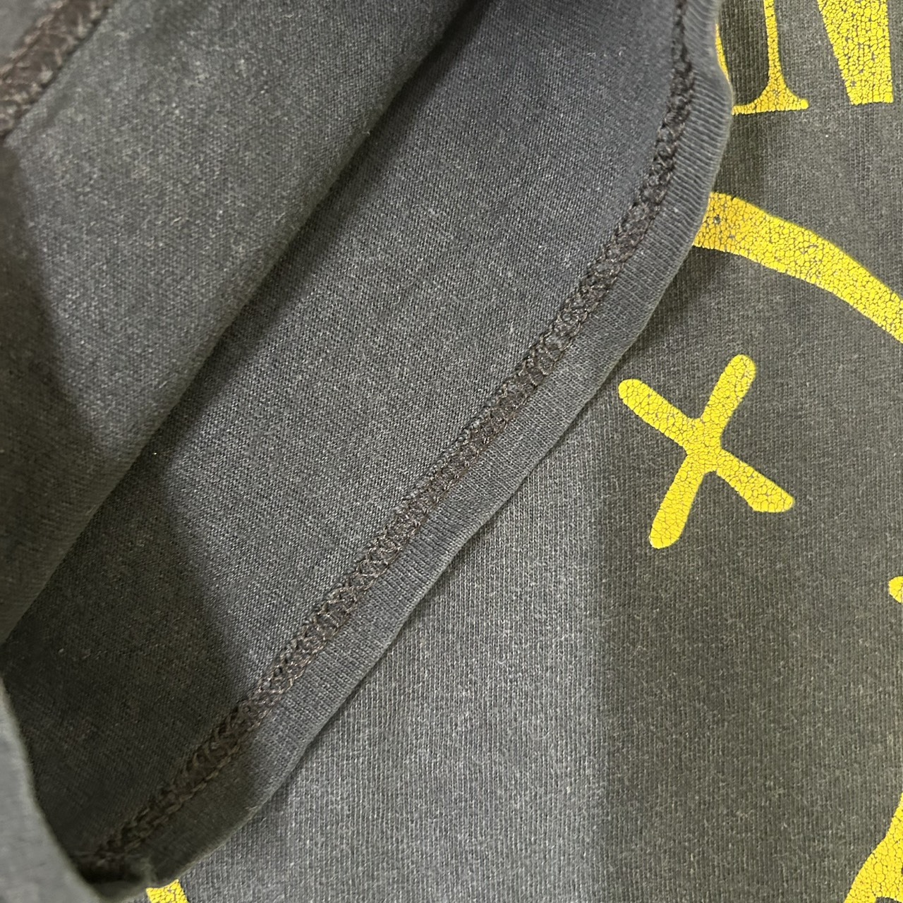 Nirvana スマイルロゴ Tシャツ 1992 Copyright グランジ フェード ブラック Fits XL の画像 8