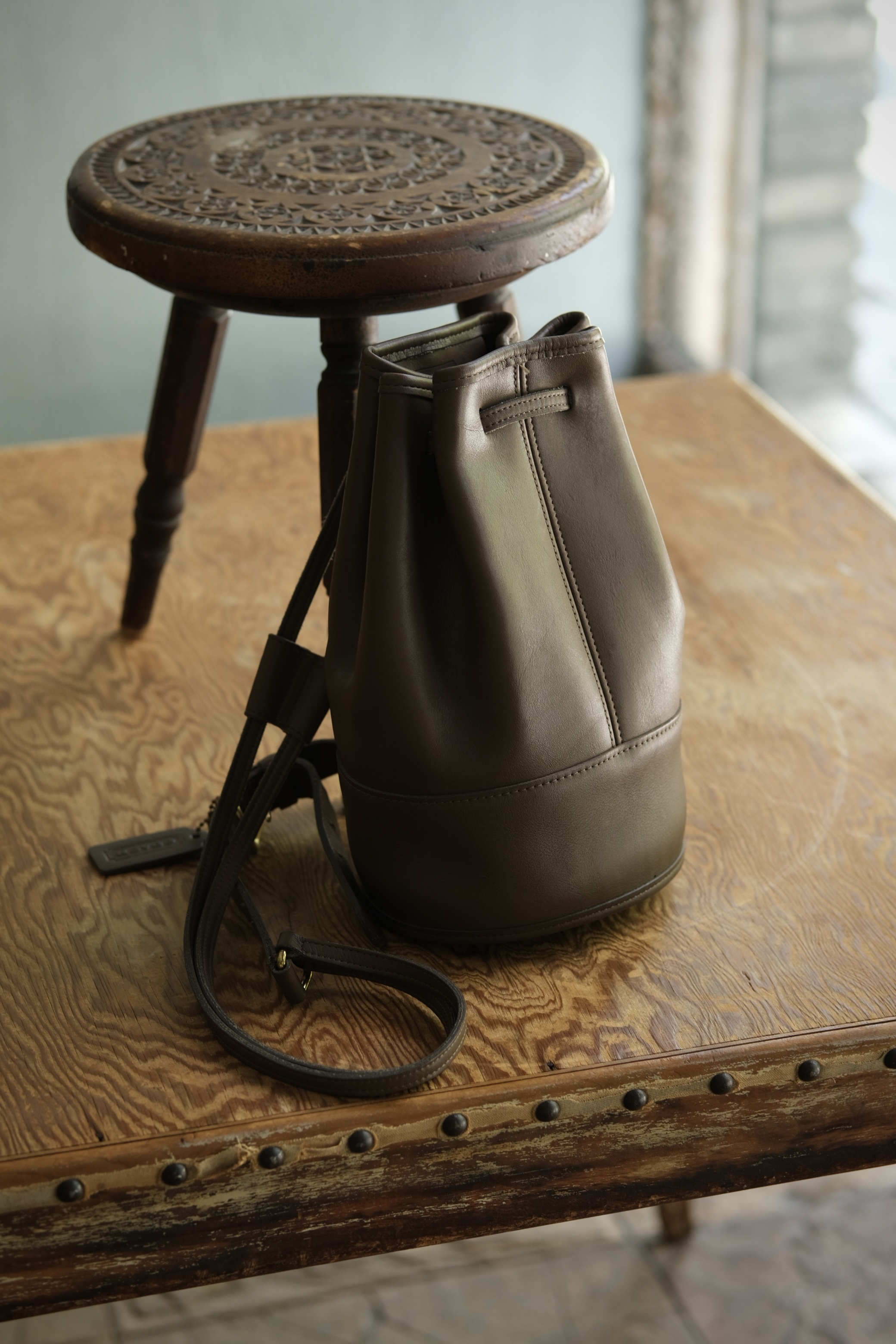 Utah/80-90’s “OLD COACH” glove leather shoulder bag