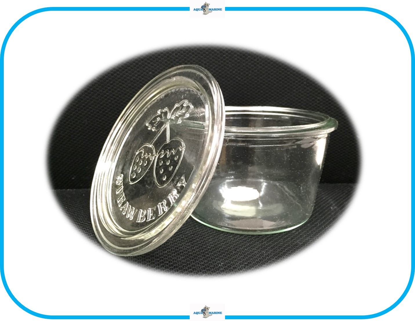 R ガラスポット 保存ビン 容器 ストロベリー 2個セット ティアラ