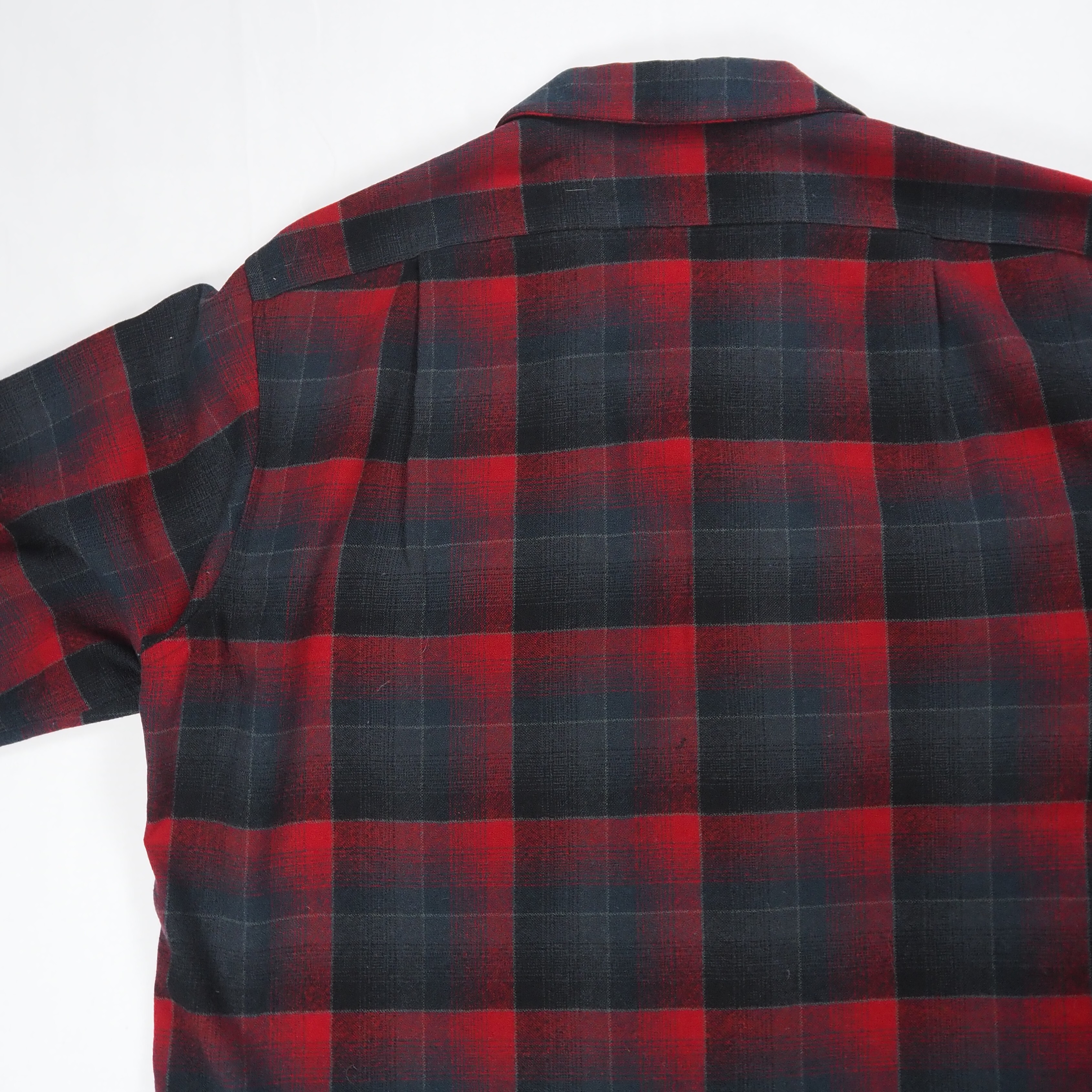 【9/23 20:00入荷】50's Pendleton ウールシャツ Lサイズ ブラック×レッド の画像 17