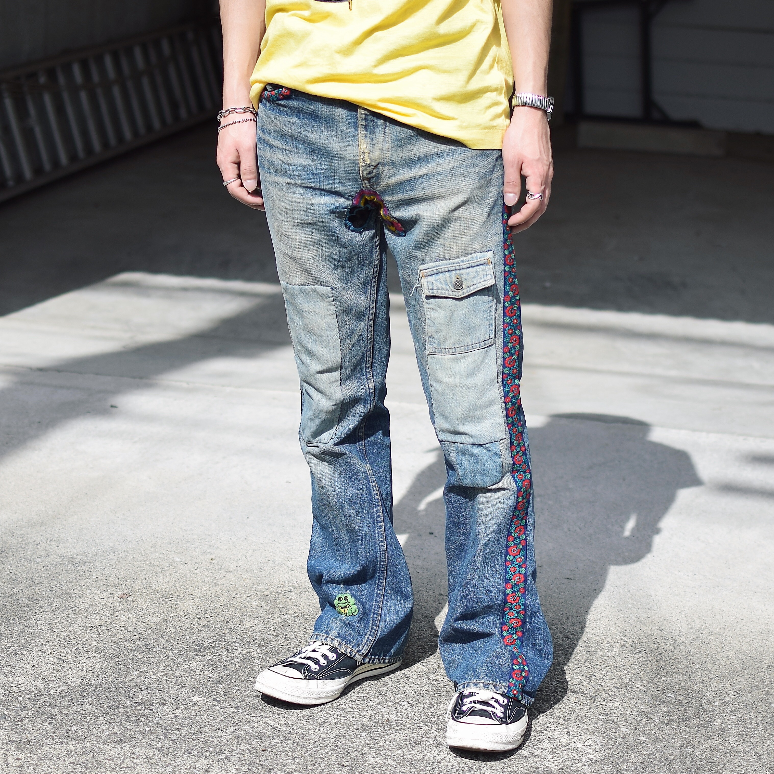Vintage 60〜70's【Levi's】Big E Hippie Flare Denim Pants の画像 4