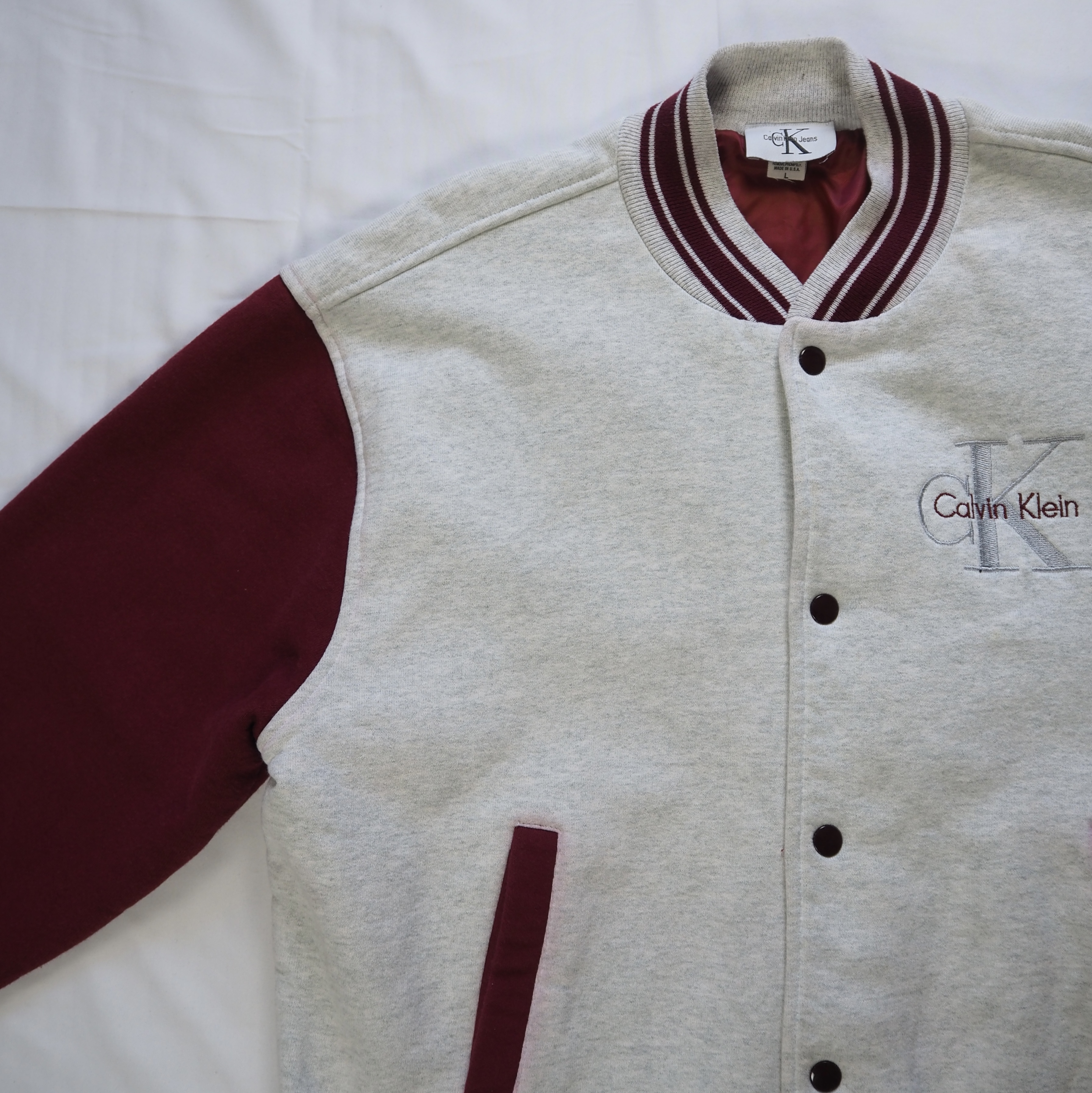 90’s OLD Calvin Klein スウェットスタジャン の画像 9