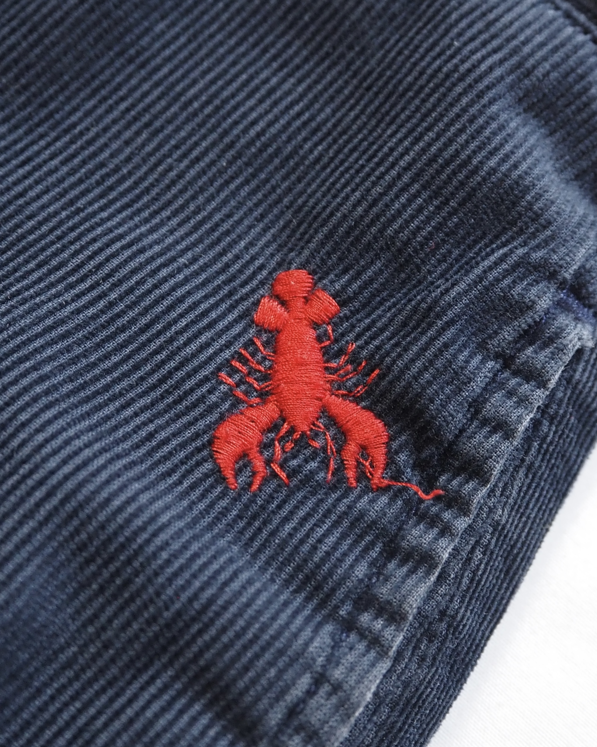 90’s Ralph Lauren コーデュロイパンツ 約33×30 総柄 ロブスター の画像 8
