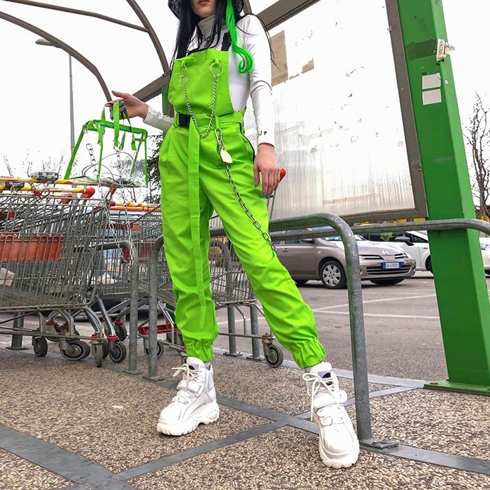 チェーン付ネオンサロペット Hwg006 Highway G ストリートファッション通販