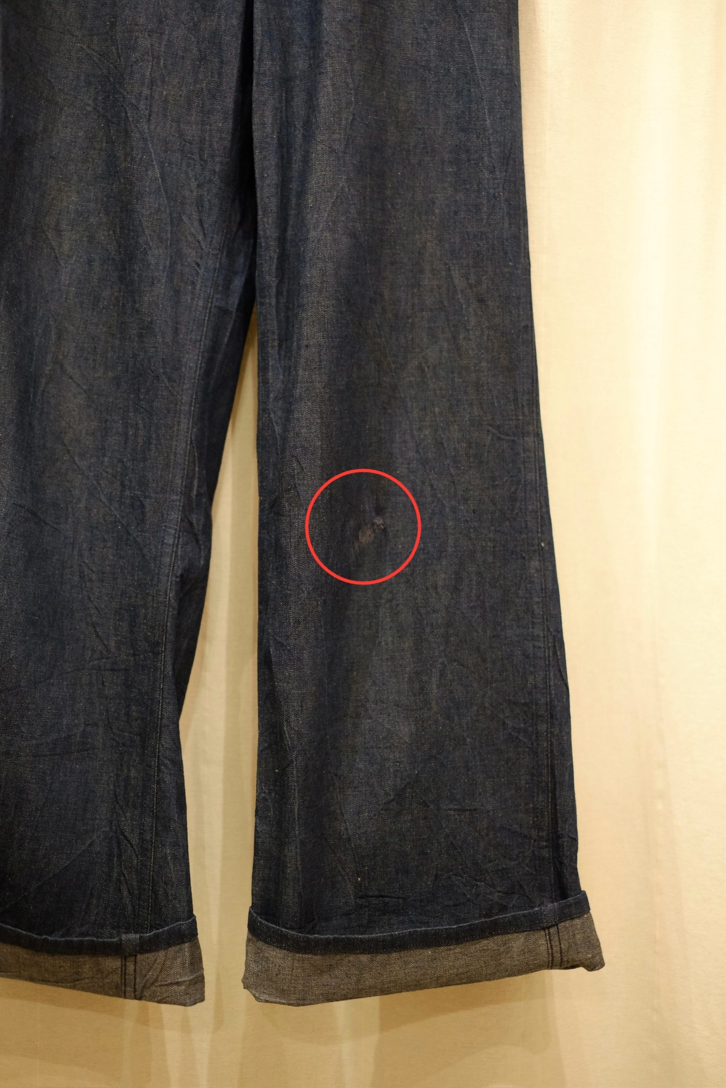 60s US NAVY denim sailor flare pants の画像 16