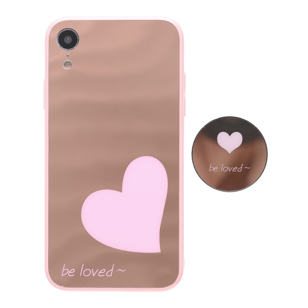 Iphone ケース 韓国 ハートミラーグリップケース 鏡 スマホグリップ 個性的 シンプル 大人 可愛い おしゃれ Iphone7 Iphone8 Iphonese2 Iphonex Iphonexs Iphonexr Iphone11 Iphone11pro スマホケース 携帯ケース セレクトショップオンリーユー
