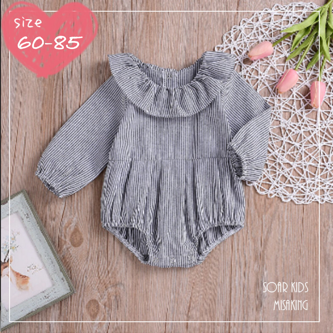 アウトレット ストライプロンパース 海外子供服 Soar 女の子 ベビー Soar Kids アウトレット ストライプロンパース 海外子供服 Soar 女の子 ベビー Soar Kids