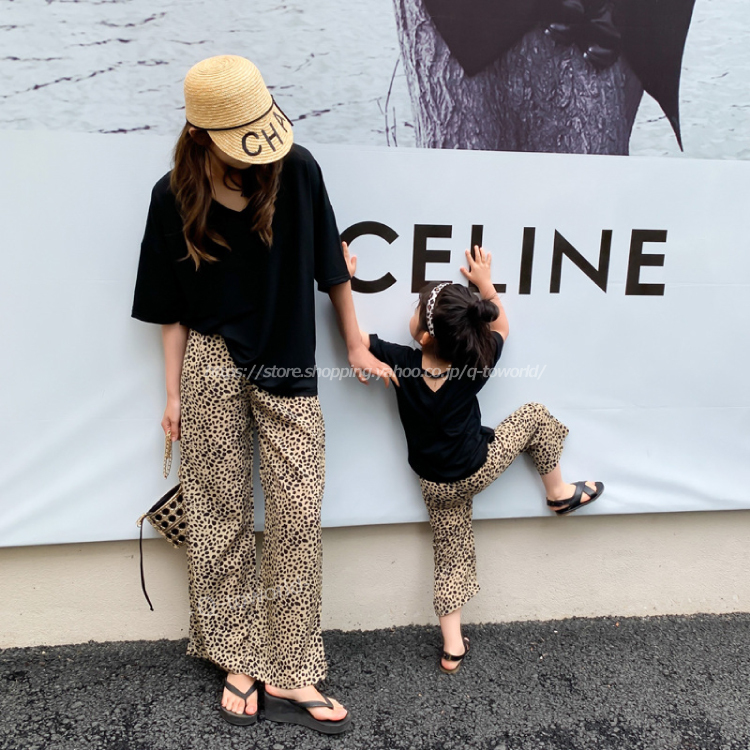 ワンサイズ 子供服 女の子親子装 短袖tシャツ 人気 ヒョウ柄パンツ リンクコーデ キッスサイズ有 韓国服 レディース Q Toworld キュートワールド 子供服 メール便は何点でも送料の合計は280円 ワンサイズ 子供服 女の子親子装 短袖tシャツ 人気 ヒョウ柄パンツ リンクコーデ キッスサイズ有 韓国服 レディース Q Toworld キュートワールド 子供服 メール便は何点でも送料の合計は280円