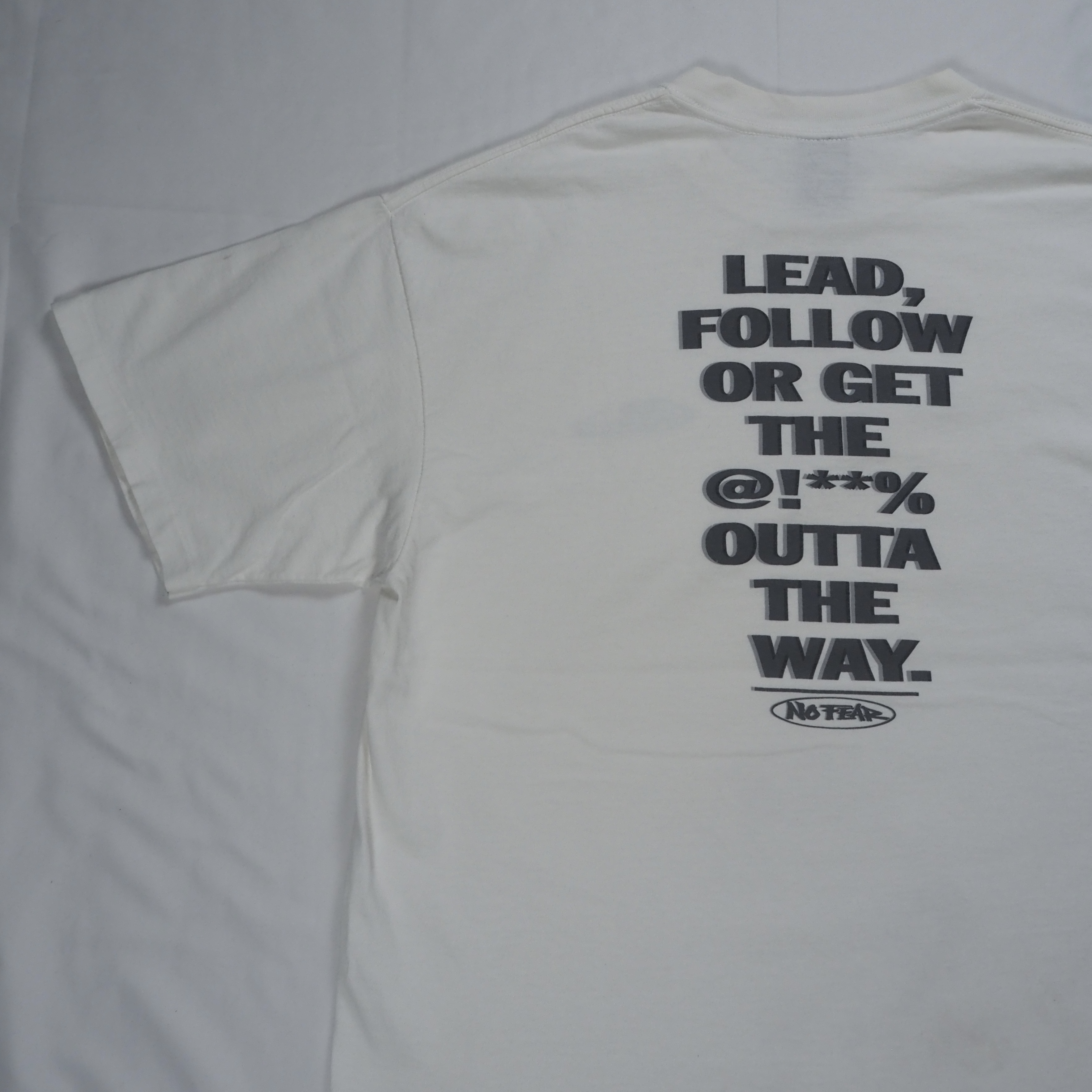90’s No Fear Tシャツ XL ホワイト の画像 3