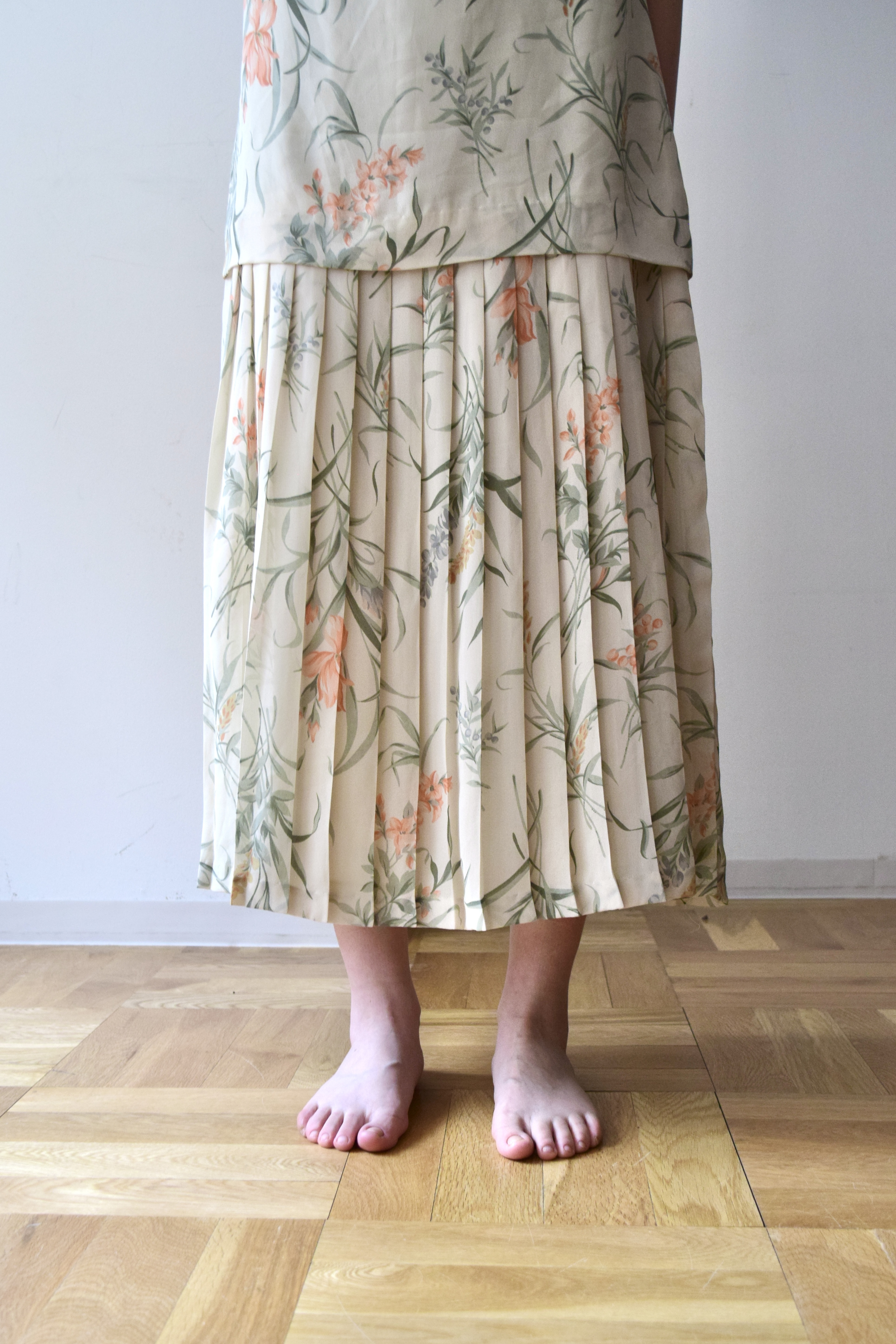 botanical print dress の画像 7