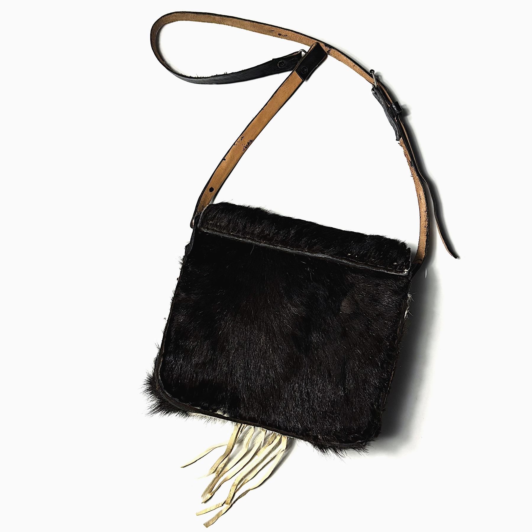 Vintage Haircalf Fringe Shoulder Bag の画像 2