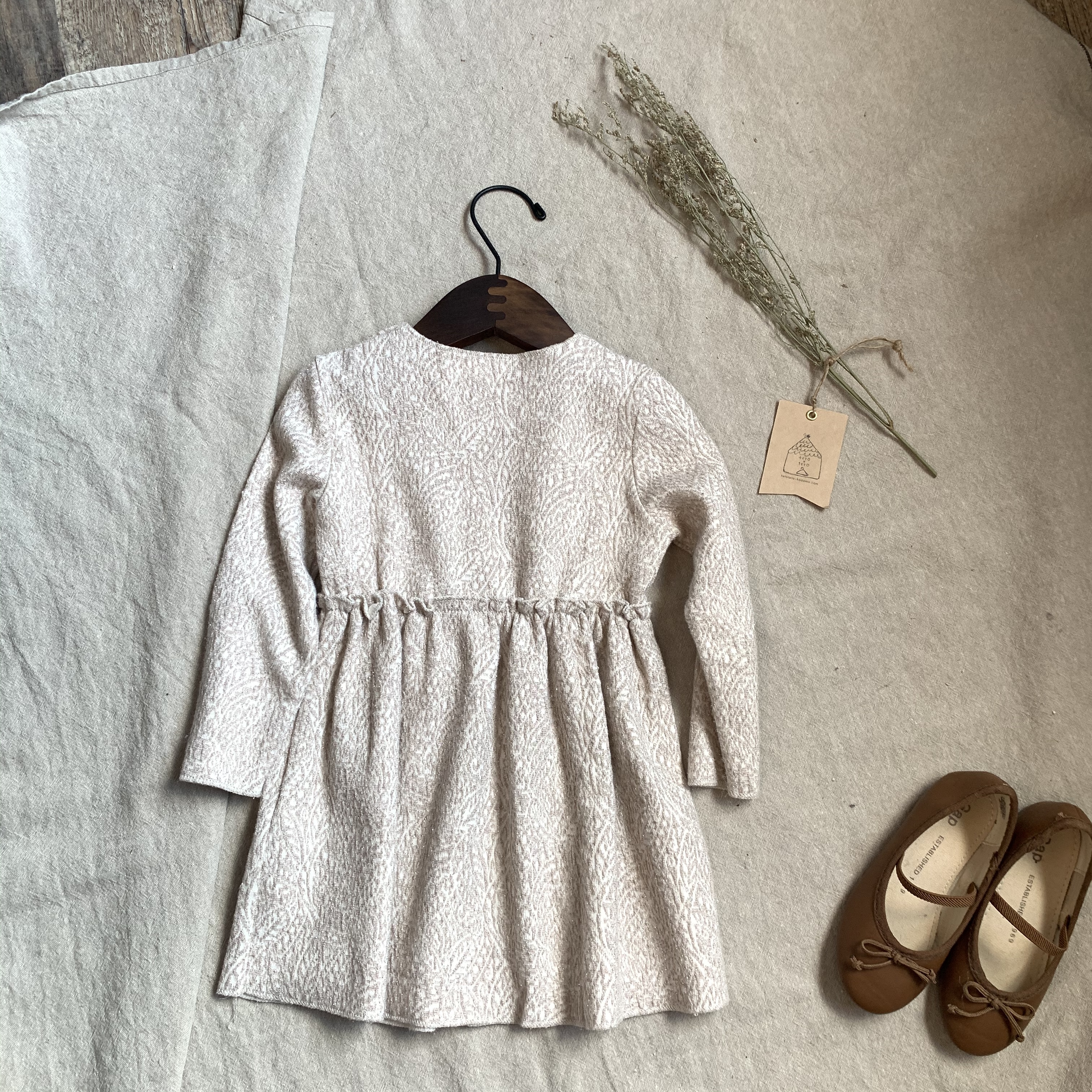 Zara 98 ペイズリー柄ワンピース Tetoteto