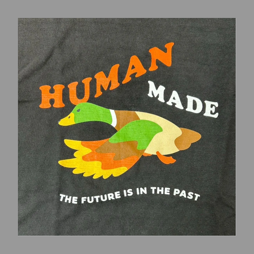 HUMAN MADE ヒューマンメイド FLYING DUCK T-SHIRT フライングダック プリント 半袖 Tシャツ ブラック M の画像 4