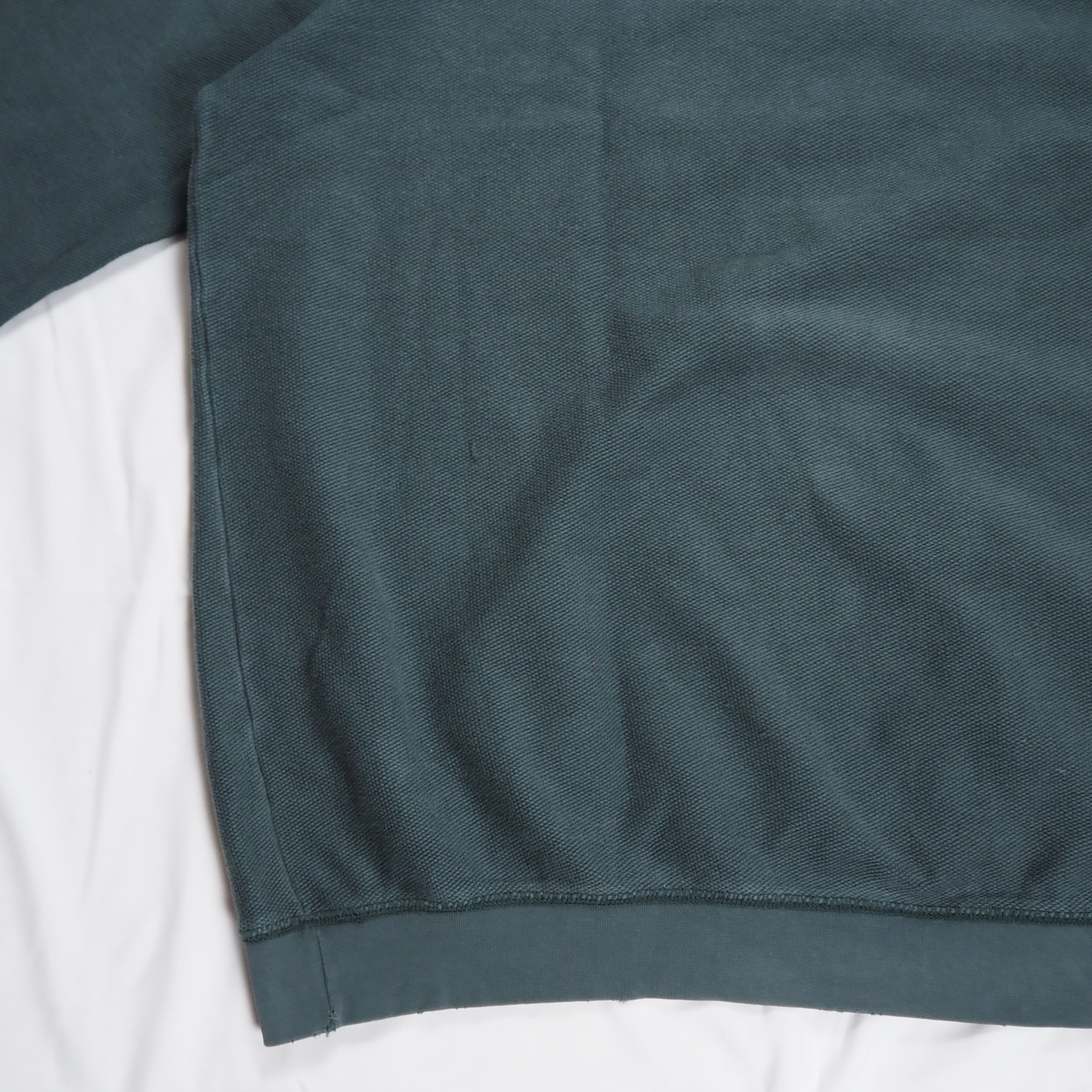 90’s Land’s End 鹿子スウェット XL グリーン の画像 13