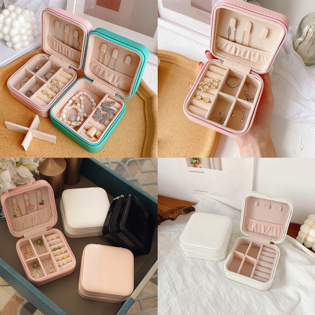 コスメケース 韓国 仕切りコスメ収納ケース ミニ コンパクト 多機能 小物入れ 収納 ポーチ インテリア 雑貨 小さめ おしゃれ 使いやすい シンプル インスタ映え セレクトショップオンリーユー