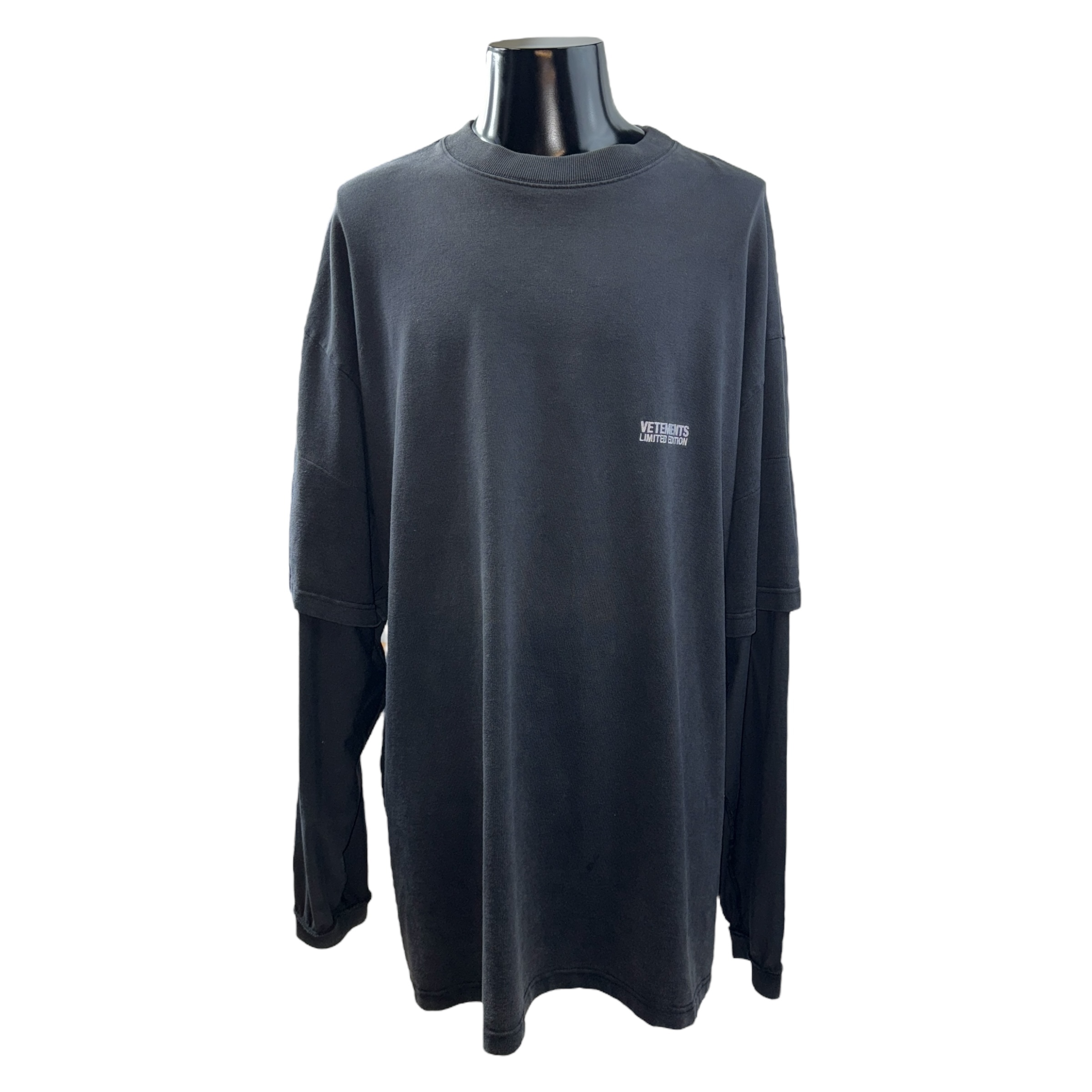 【VETEMENTS】ヴェトモン LIMITED EDITION レイヤードデザイン ロングスリーブTシャツ