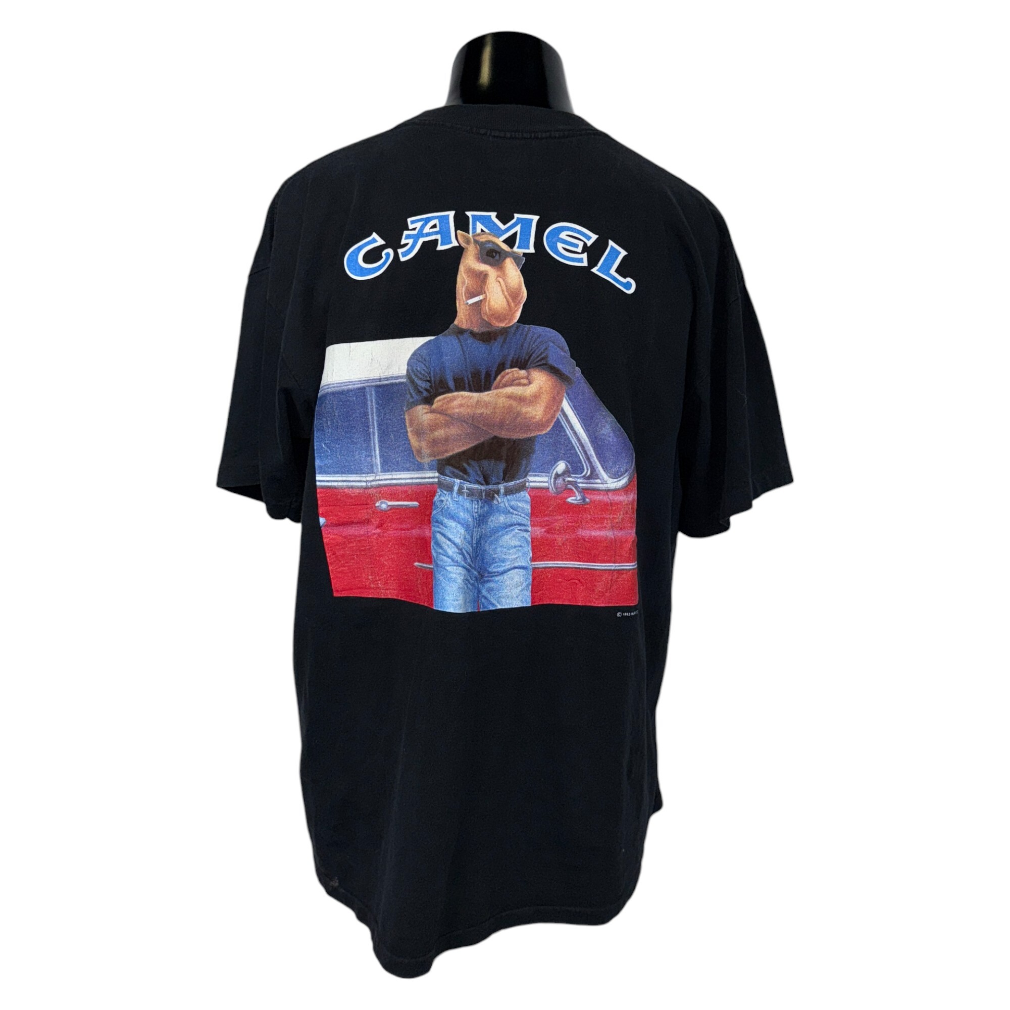 【CAMEL】キャメル “Joe Camel × Muscle Car”  Vintage Tシャツ XL