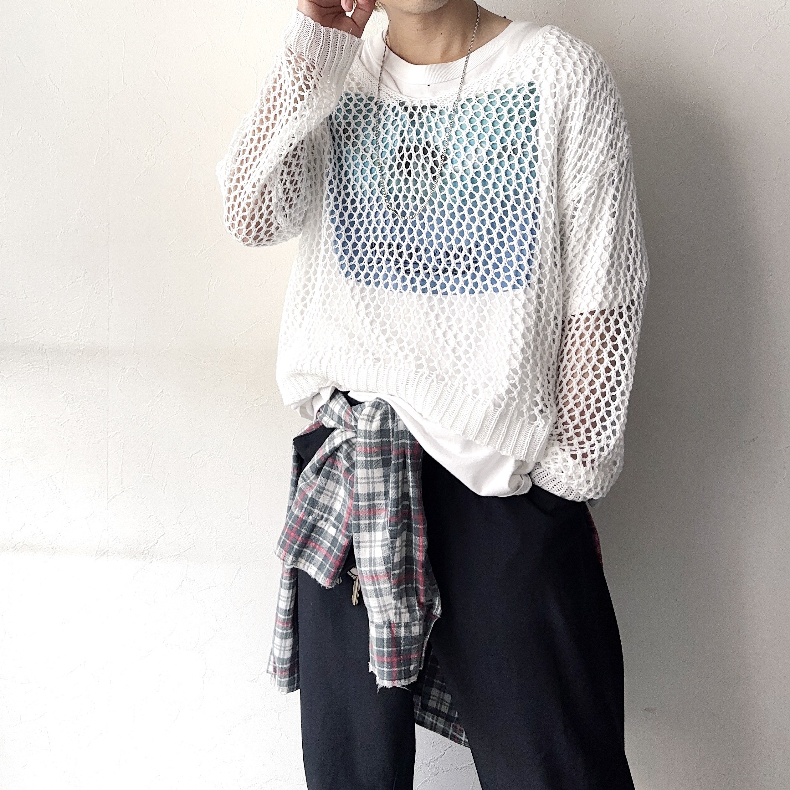 Vintage Mesh Knit Sweater の画像 3