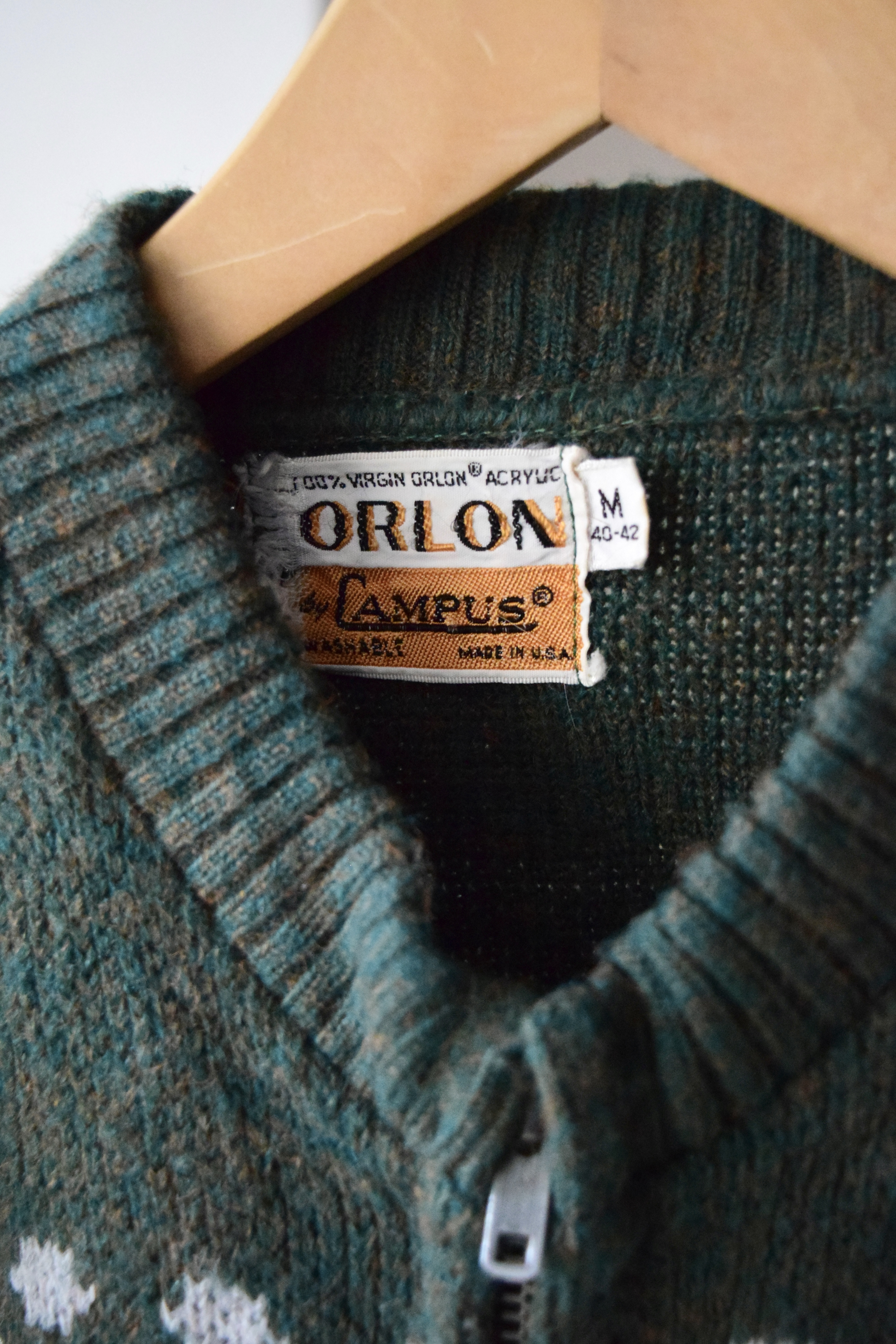 1960s CAMPUS Zip cardigan の画像 8
