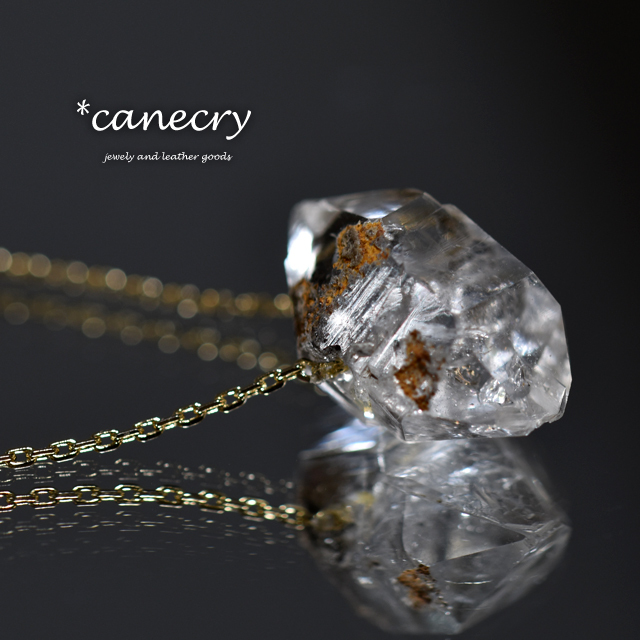 ハーキマーダイヤモンドのネックレス 天然石ジュエリーの Canecry
