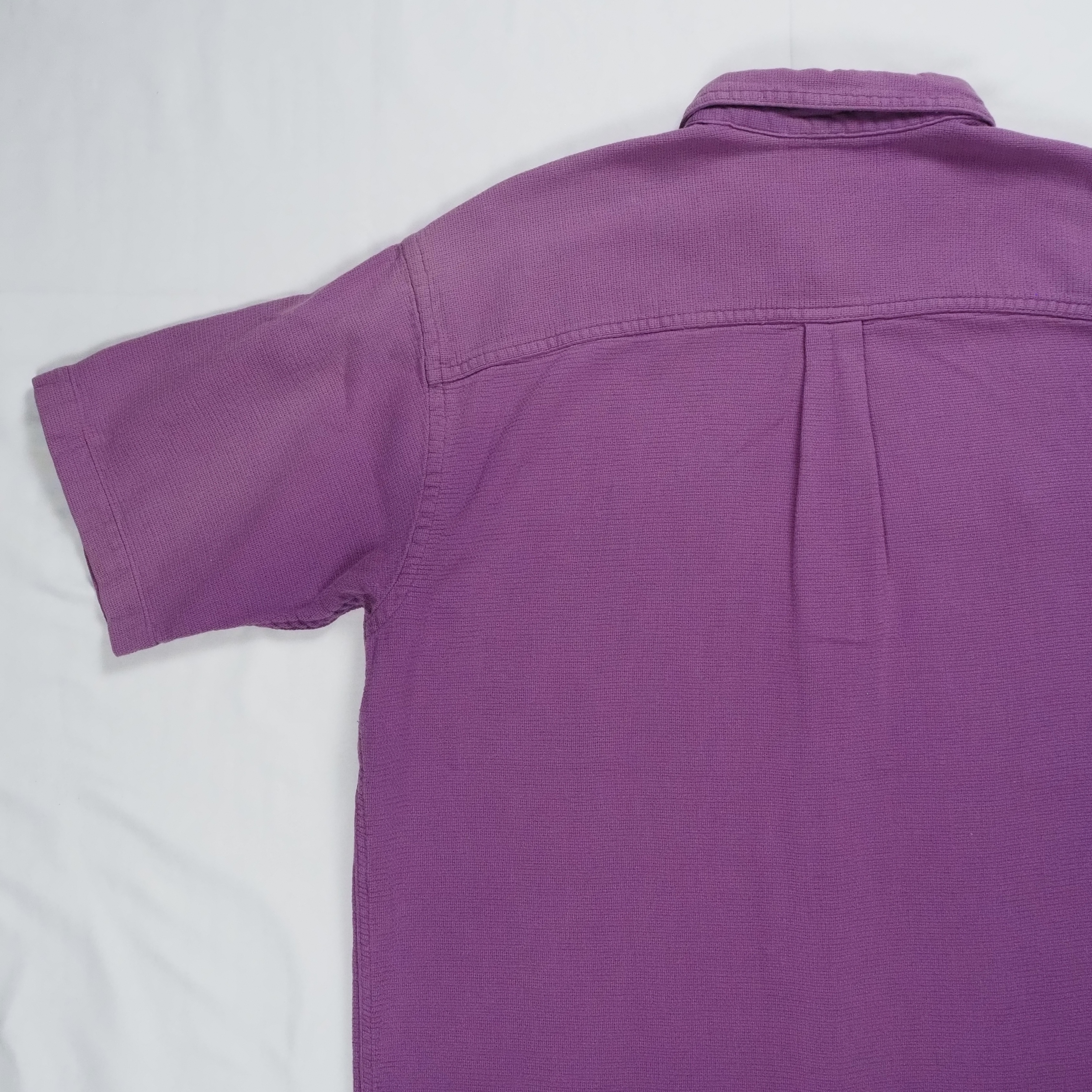 90’s L.L. Bean コットンシャツ パープル Mサイズ の画像 11