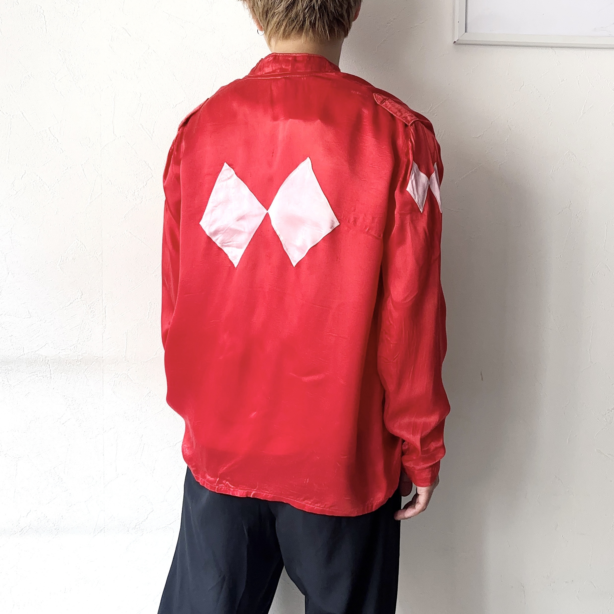 Vintage 50～60's Satin Shirt の画像 4