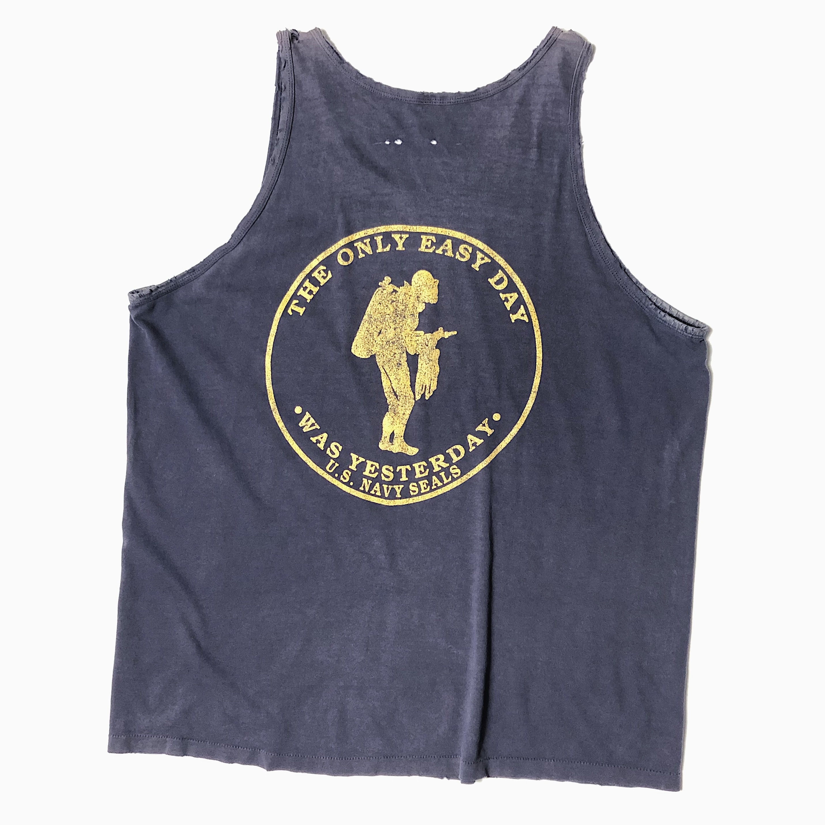 Vintage 90's【anvil】"THE ONLY EASY DAY" Grunge Tank Top の画像 2