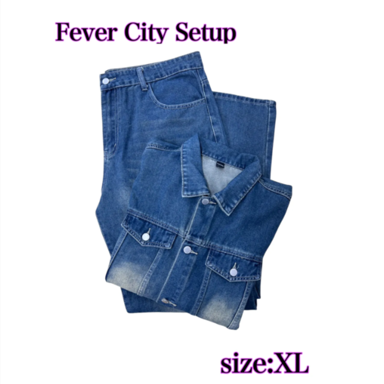 Fever City Setup デニムセットアップ　XL