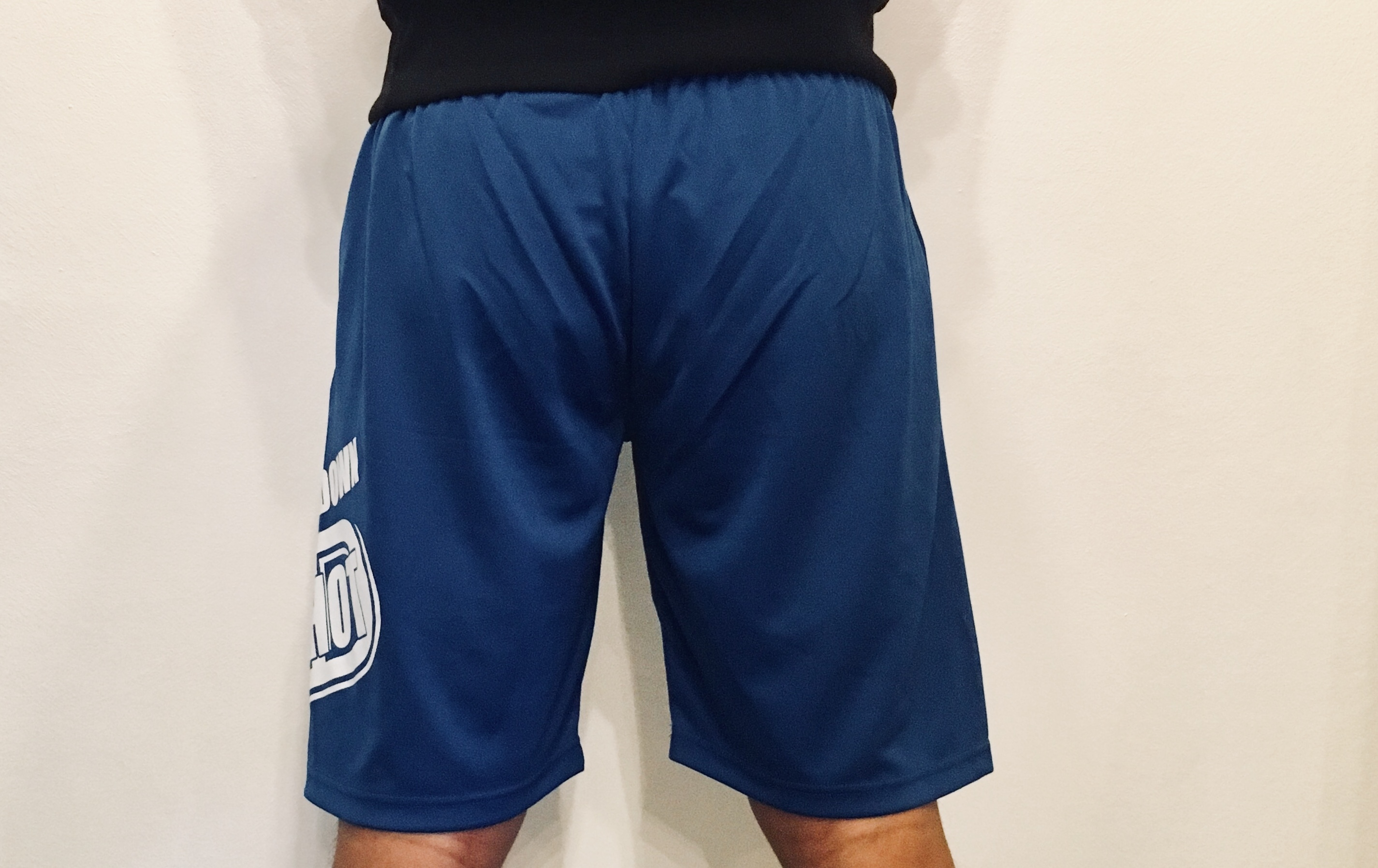 ONESHOTDOWN スランティングロゴ ドライハーフパンツ (サイズ 140cm 150cm S〜XL) - 画像5