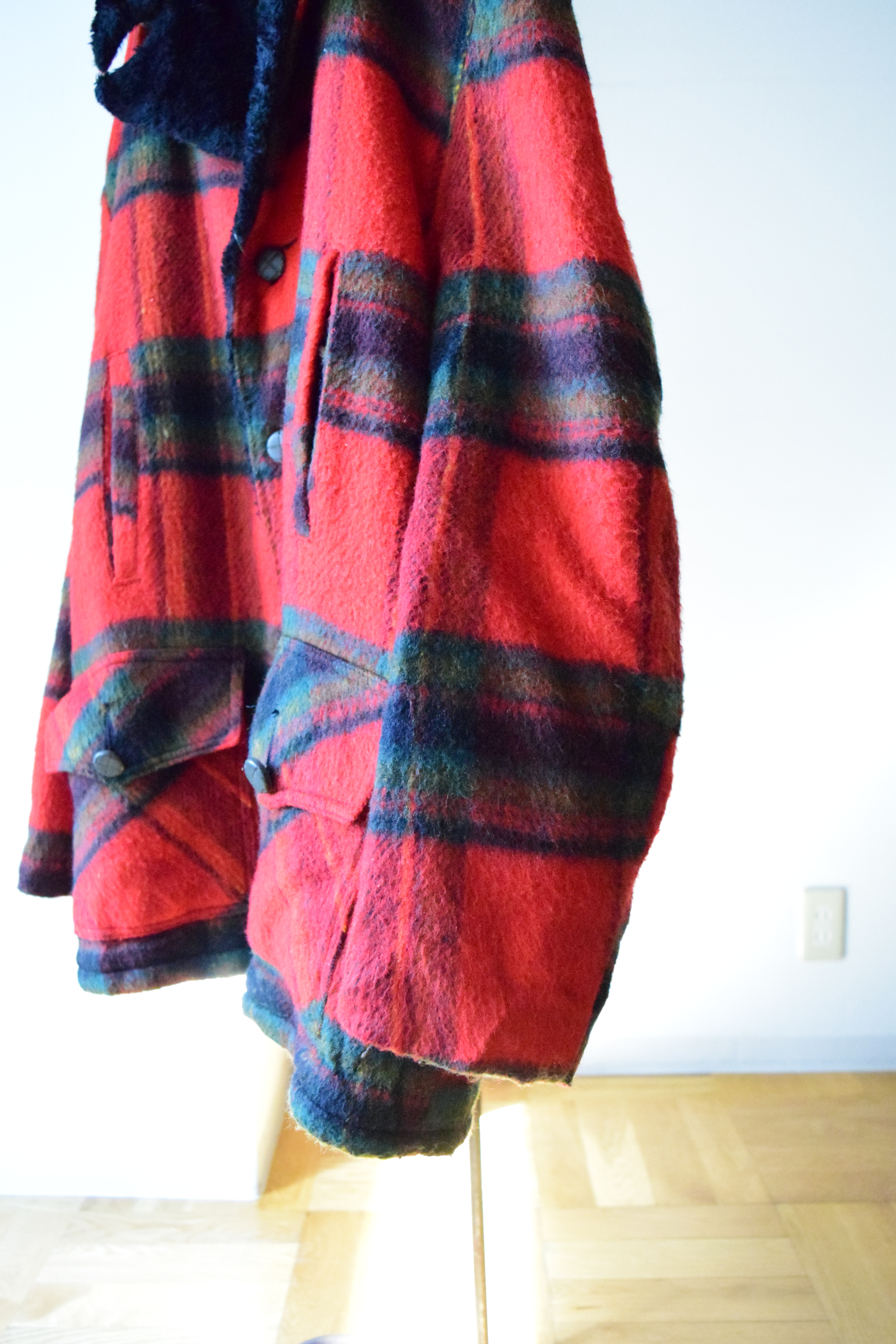 Plaid pattern boa jacket の画像 6