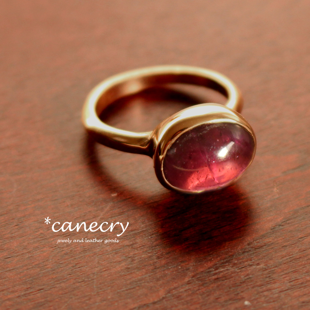 ピンク トルマリンのリング 天然石ジュエリーの Canecry