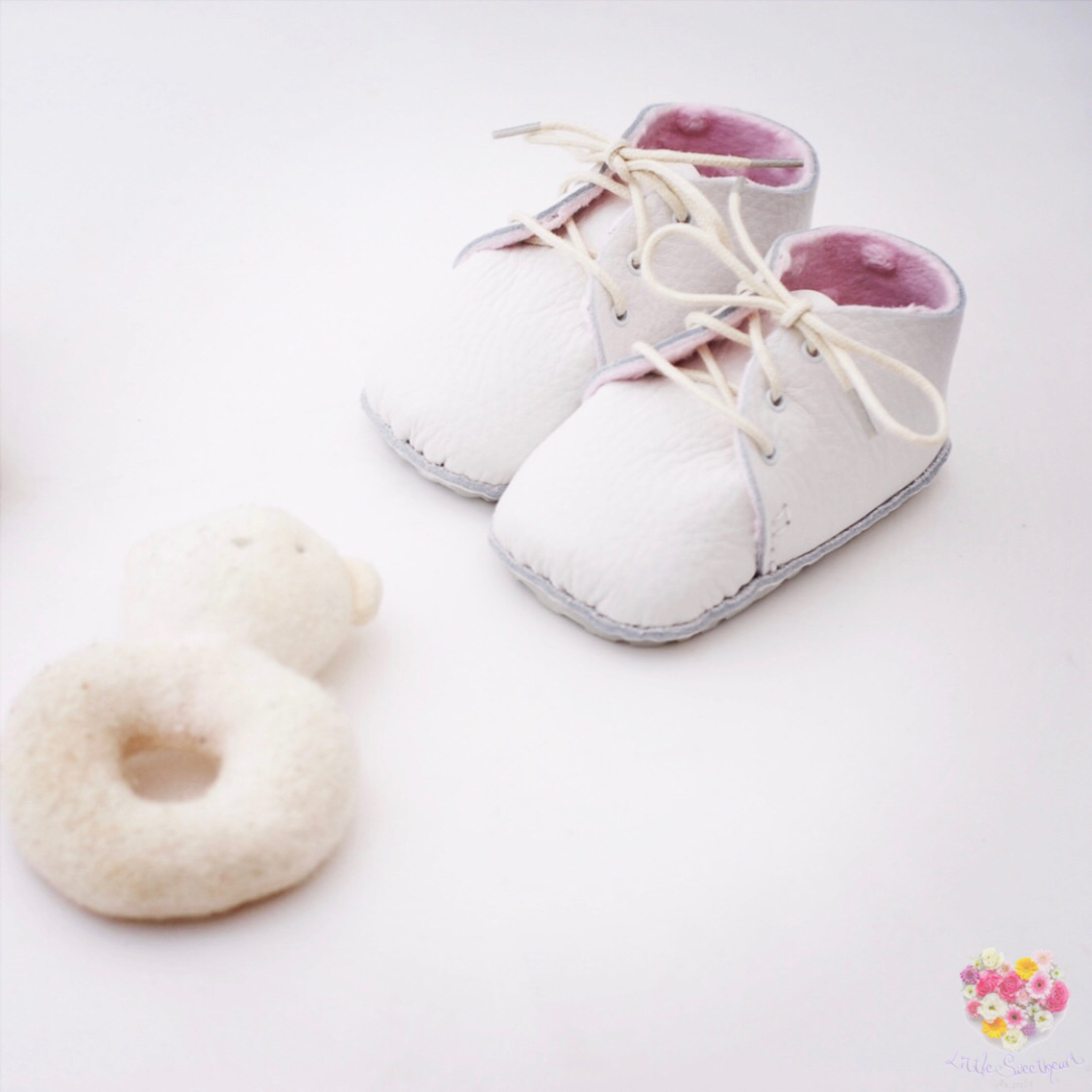 First Baby Shoes Model Mollie ファーストシューズ手作りキット Baby Pink Little Sweetheart Australia