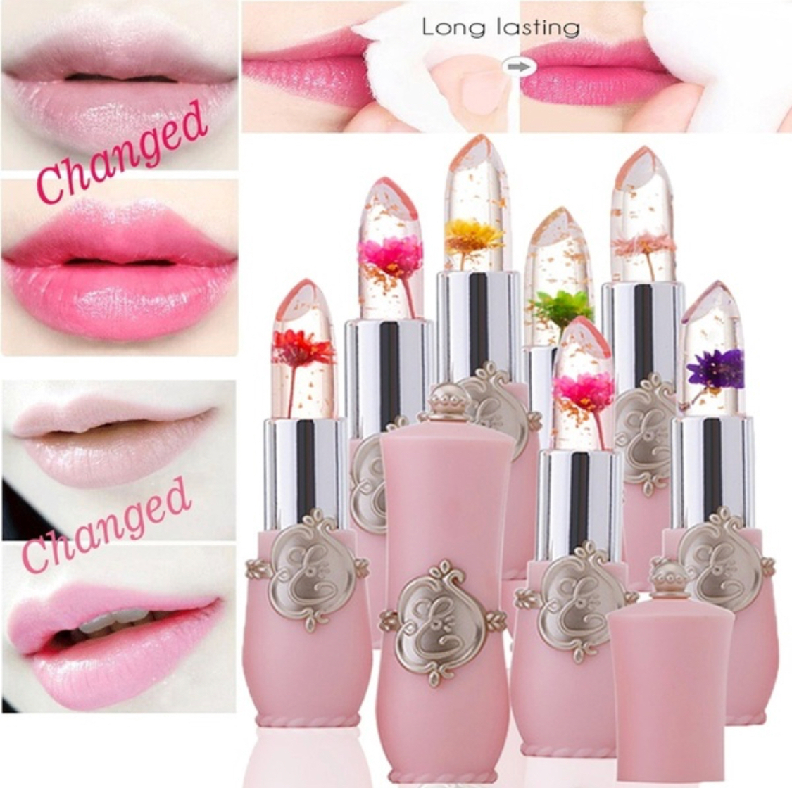 Minfei ミンフェイ ジェリークリスタルフラワーリップ Magic Lipstick Petit Beauty By R1lu Minfei ミンフェイ ジェリークリスタルフラワーリップ Magic Lipstick Petit Beauty By R1lu