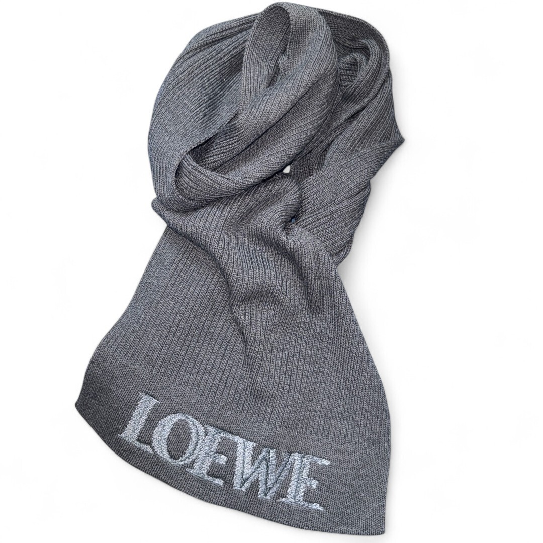 【LOEWE】ロエベ マフラー グレー