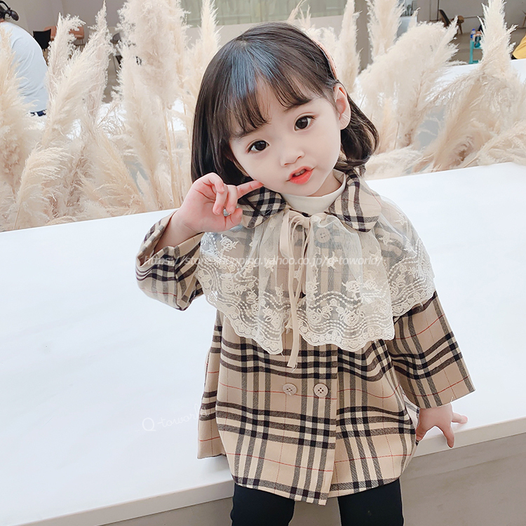80 130 トレンチコート コート ガーリー キュート レースコート チェック柄 韓国子供服 子供服 女の子 Q Toworld キュートワールド 子供服 メール便は何点でも送料の合計は280円 80 130 トレンチコート コート ガーリー キュート レースコート チェック柄 韓国子供服 子供服 女の子 Q Toworld キュートワールド 子供服 メール便は何点でも送料の合計は280円