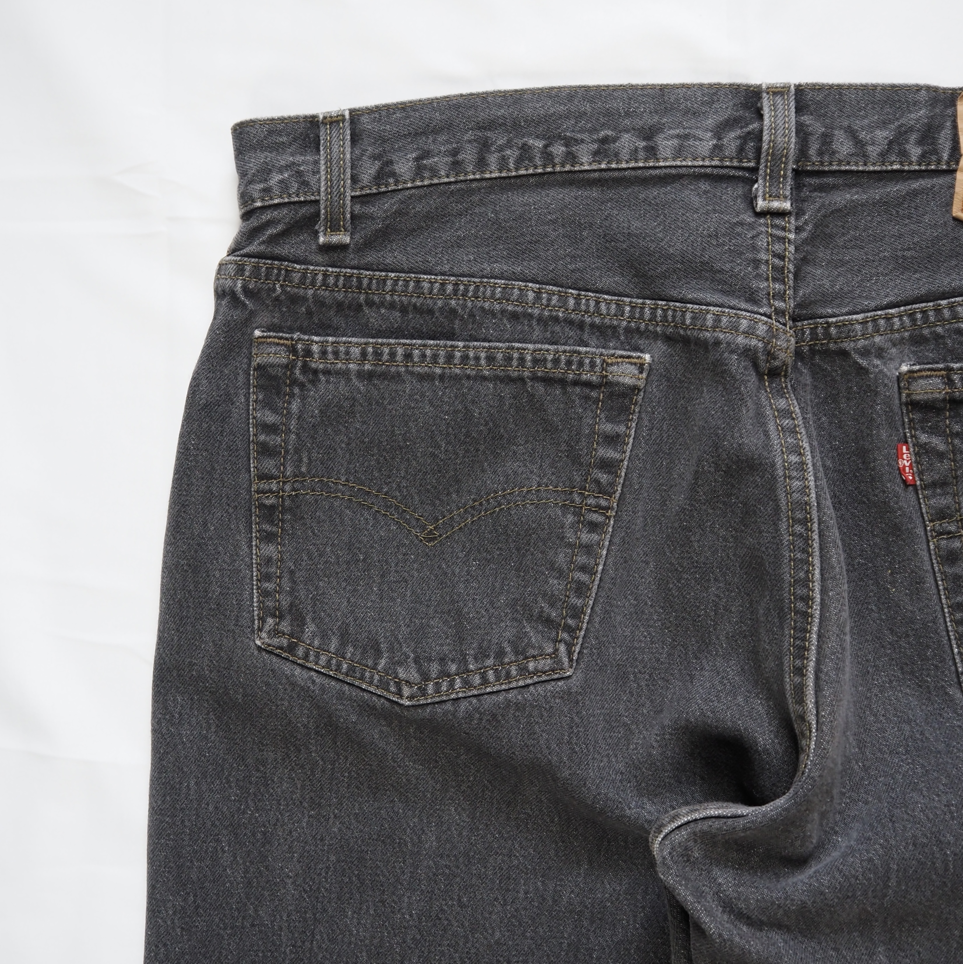 90’s Levi’s 501 先染めブラックデニム 36×30 の画像 14