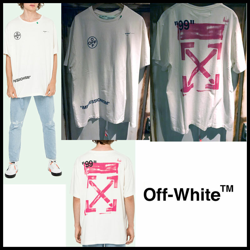 19ss 新品 Off White オフホワイト Virgil Abloh Stencil S S T Shirt オーバーサイズ Tシャツ S Sohoo