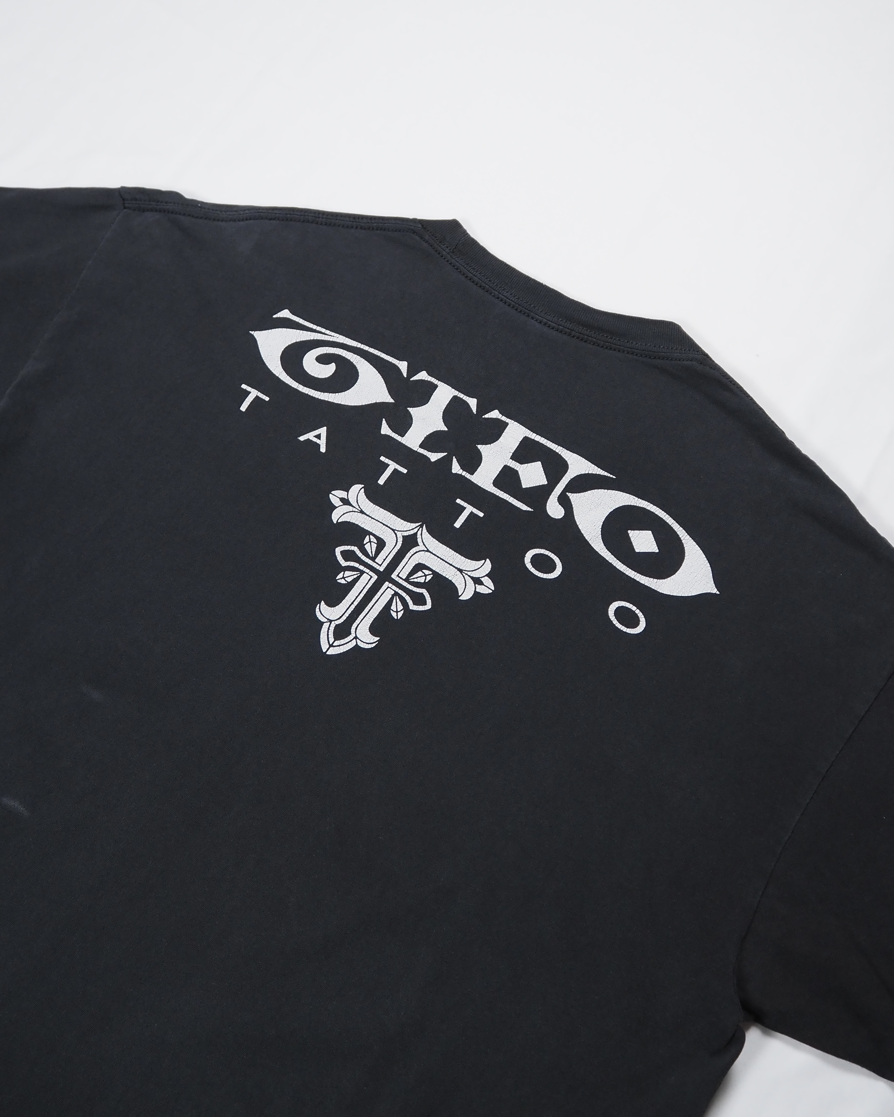 00’s Tattoo Tee ブラックフェード サイズXL相当 の画像 2
