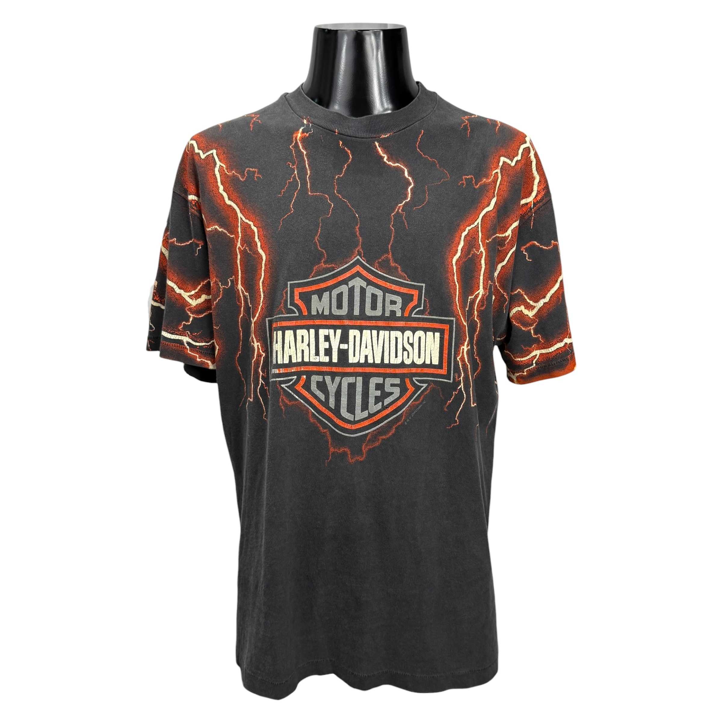 【HARLEY-DAVIDSON】ハーレーダビッドソン “LIGHTNING / LEWISTON, MAINE” 90’s Vintage Tシャツ