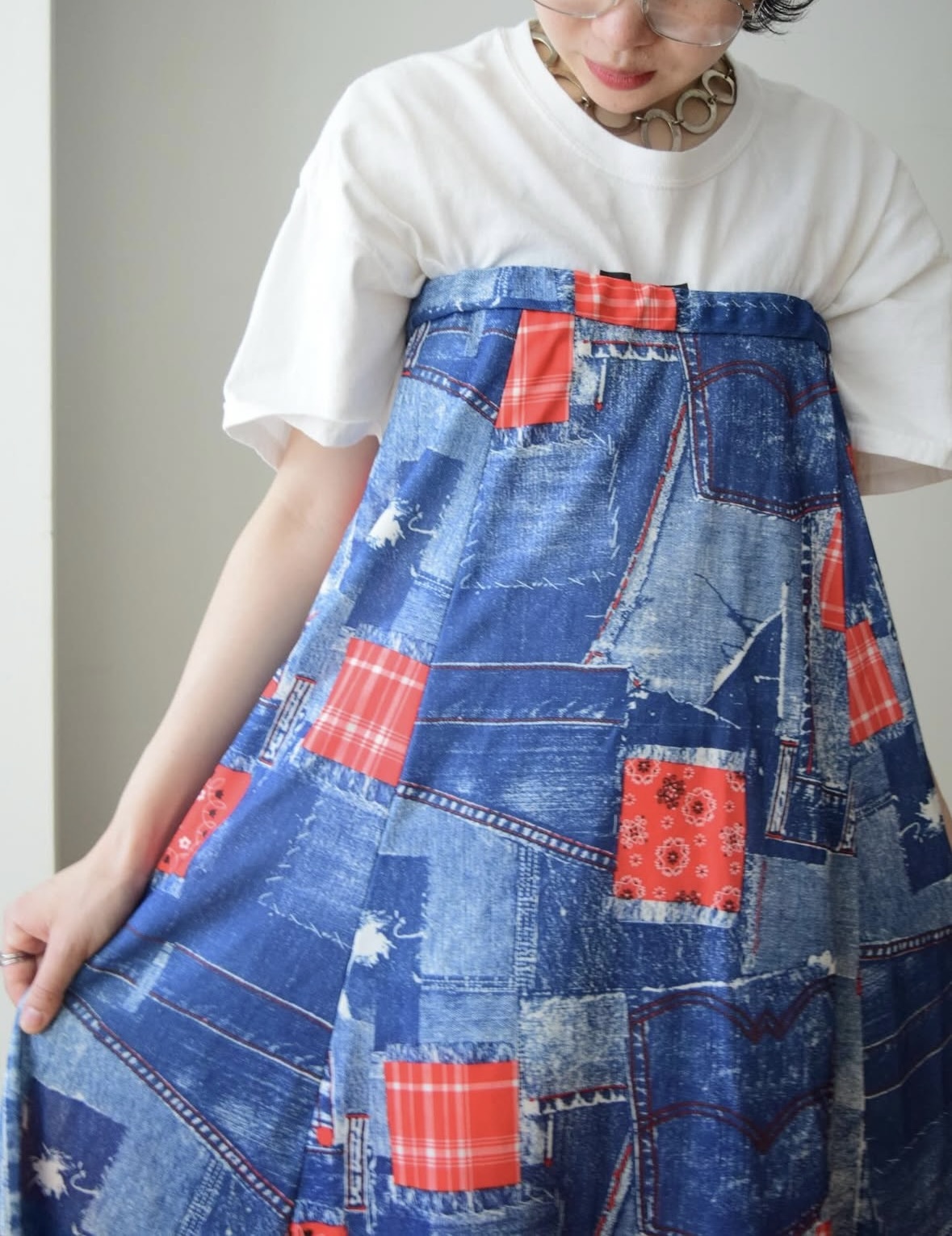 ~1970s home made maxi skirt の画像 4