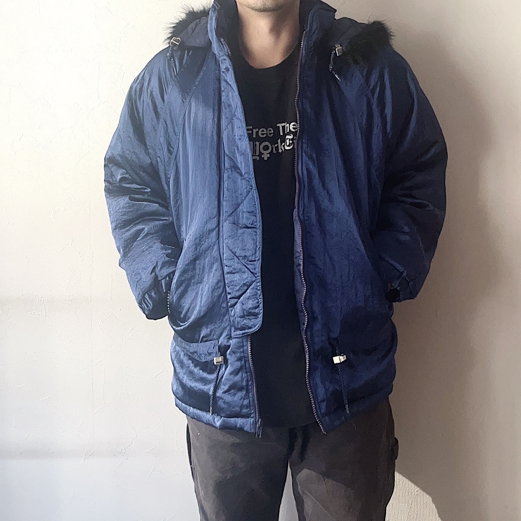 Vintage 80〜90's【LONDON TOWNE】Satin Coat の画像 4