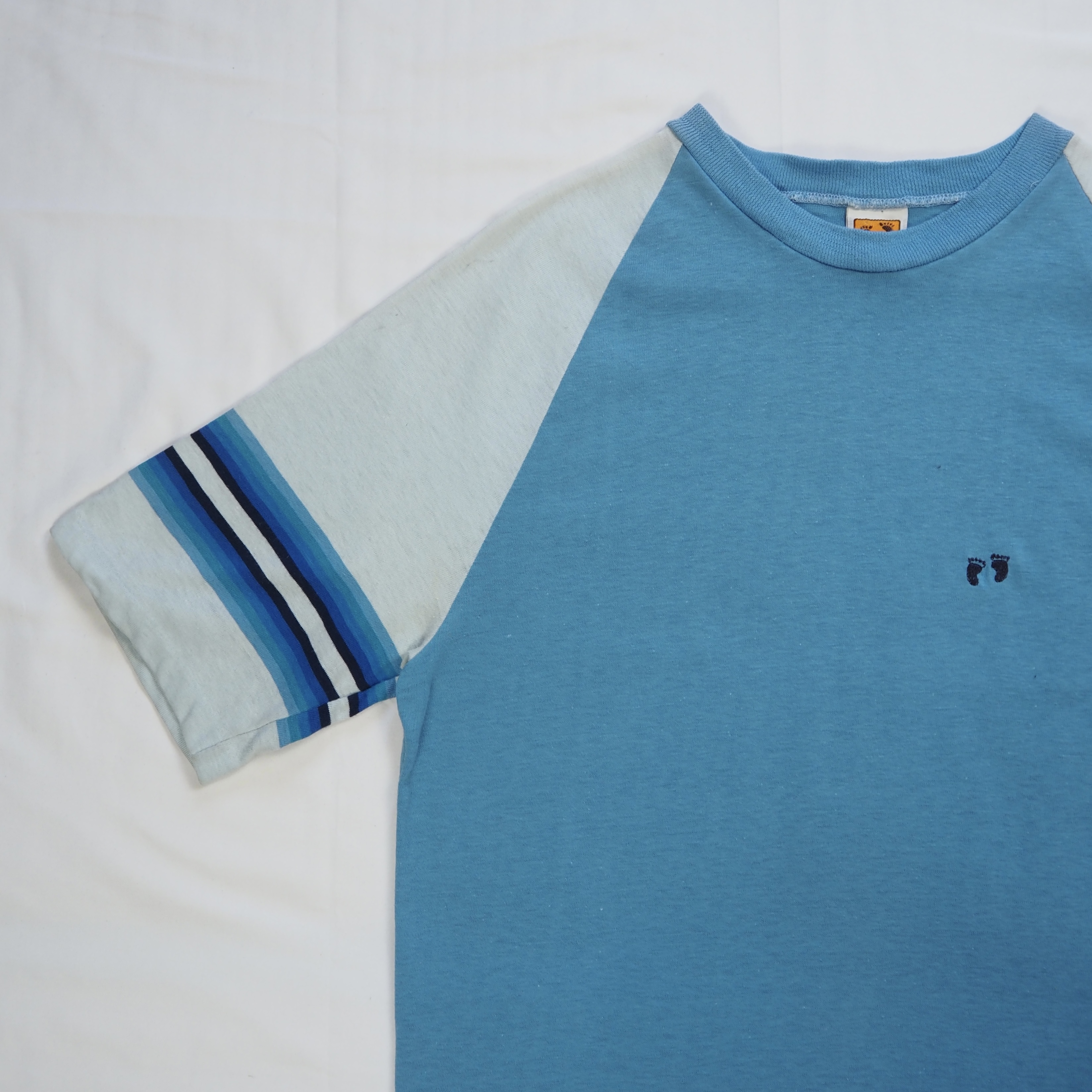 80’s Hang Ten Tシャツ ブルー Mサイズ の画像 7