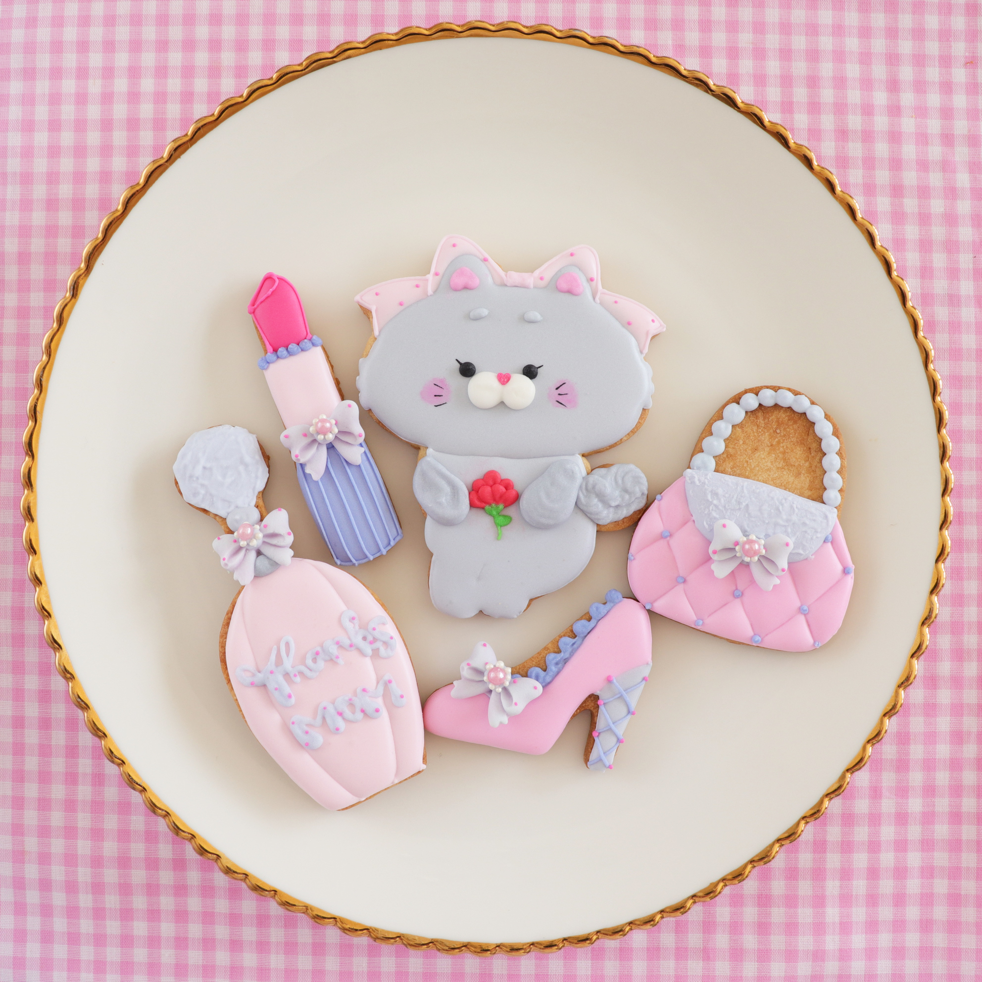 おしゃれネコちゃん母の日アイシングクッキーセット アイシングクッキー ドッグケーキ Momocream おしゃれネコちゃん母の日アイシングクッキーセット アイシングクッキー ドッグケーキ Momocream