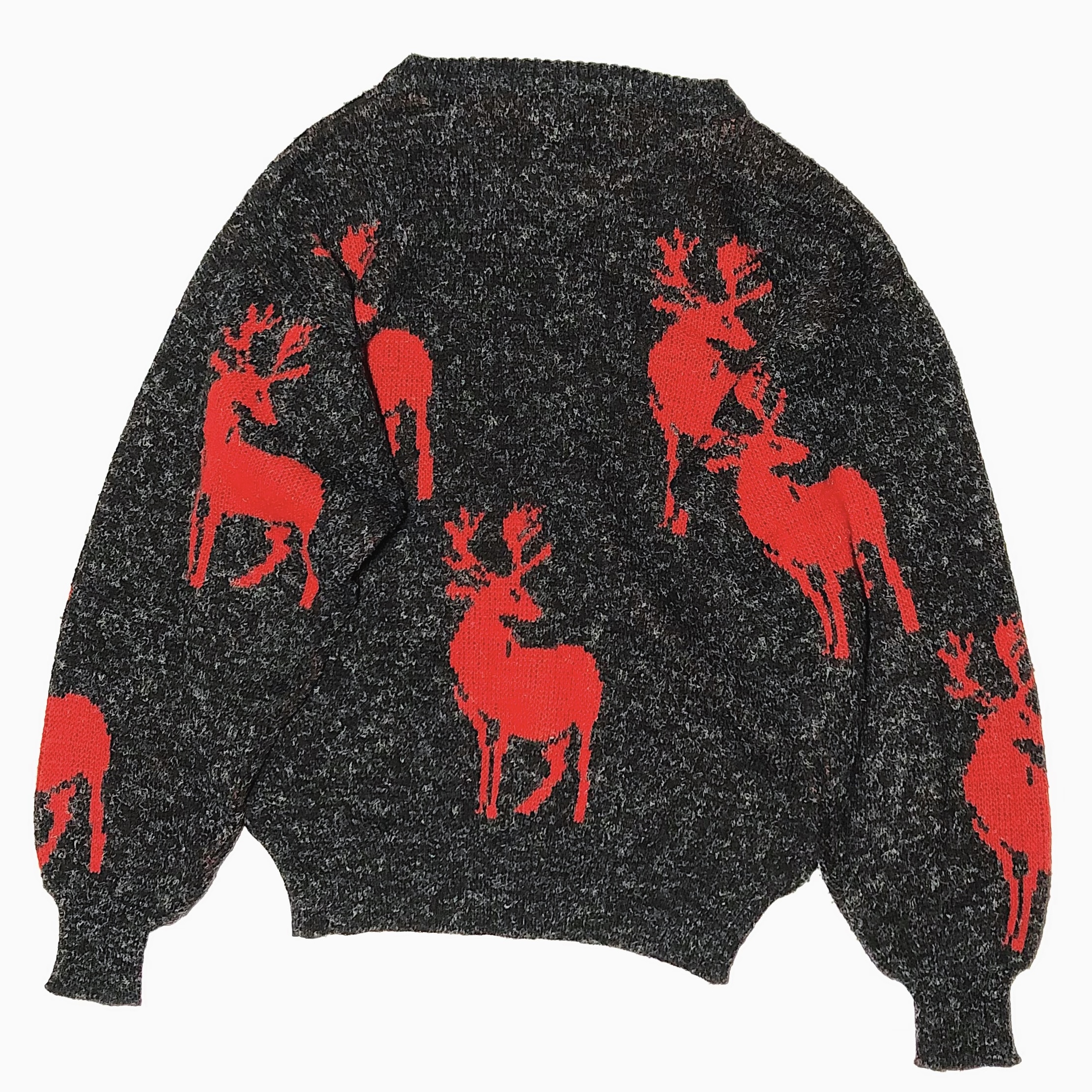 Vintage 80's【campus】"Deer" Knit Sweater の画像 2