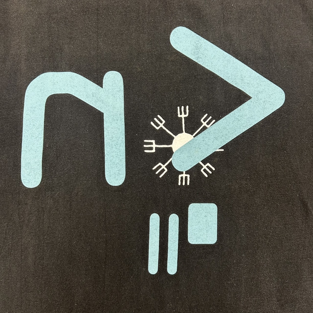 NINE INCH NAILS NIN ナイン・インチ・ネイルズ グラフィックプリント バンドT ブラック 古着 ロックT L の画像 5