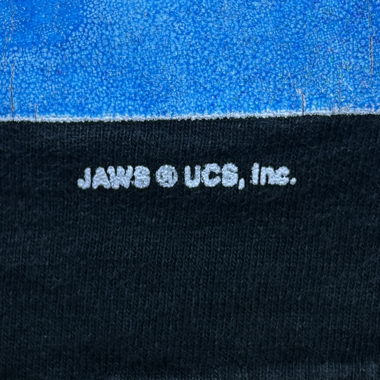 JAWS Shark Graphic T-Shirt Black  Vintage Style Movie Fits XL の画像 6