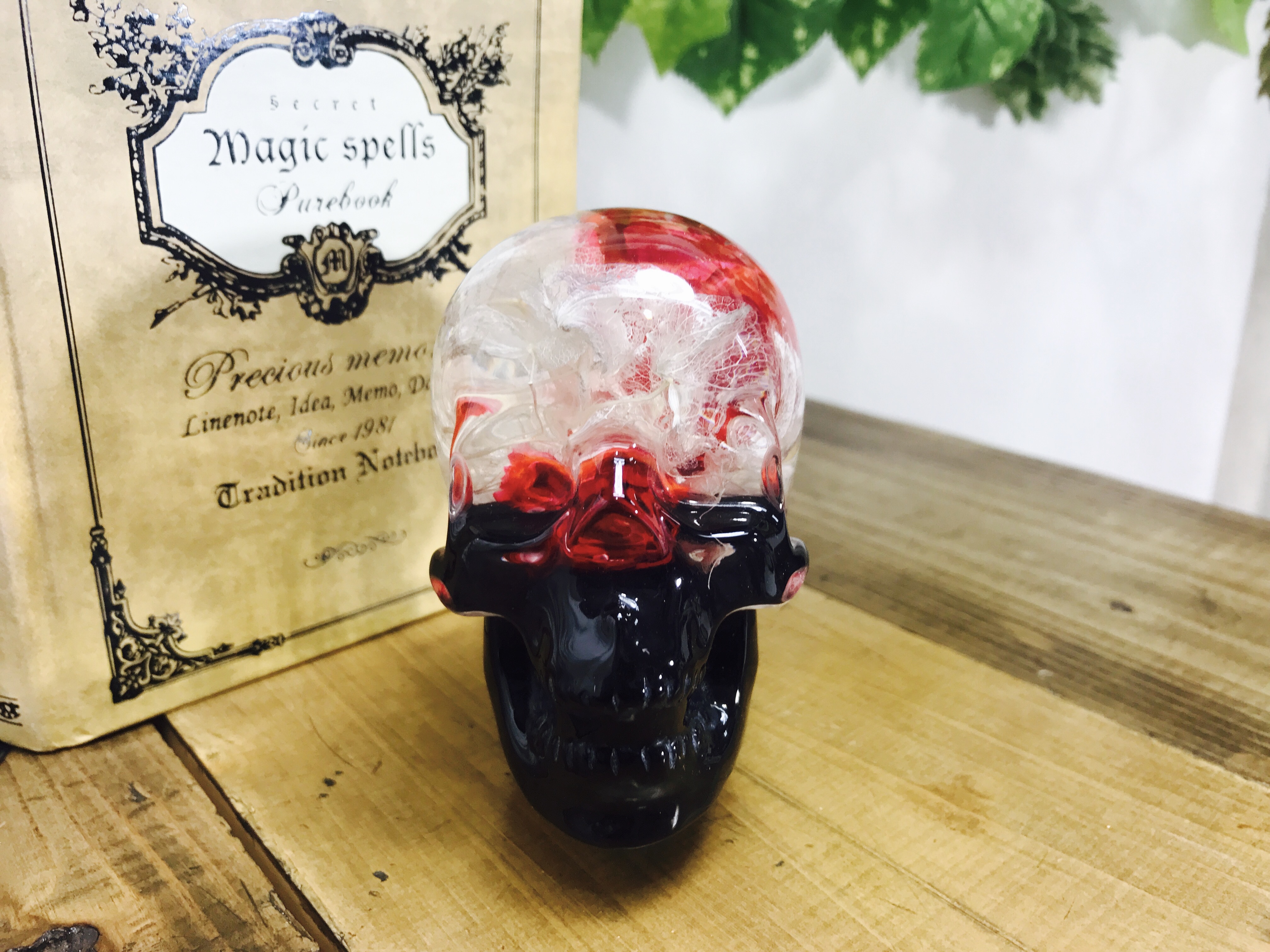 水中花 シフトノブ ドクロシリーズ 赤黒 Hotspot 水中花シフトノブ専門店