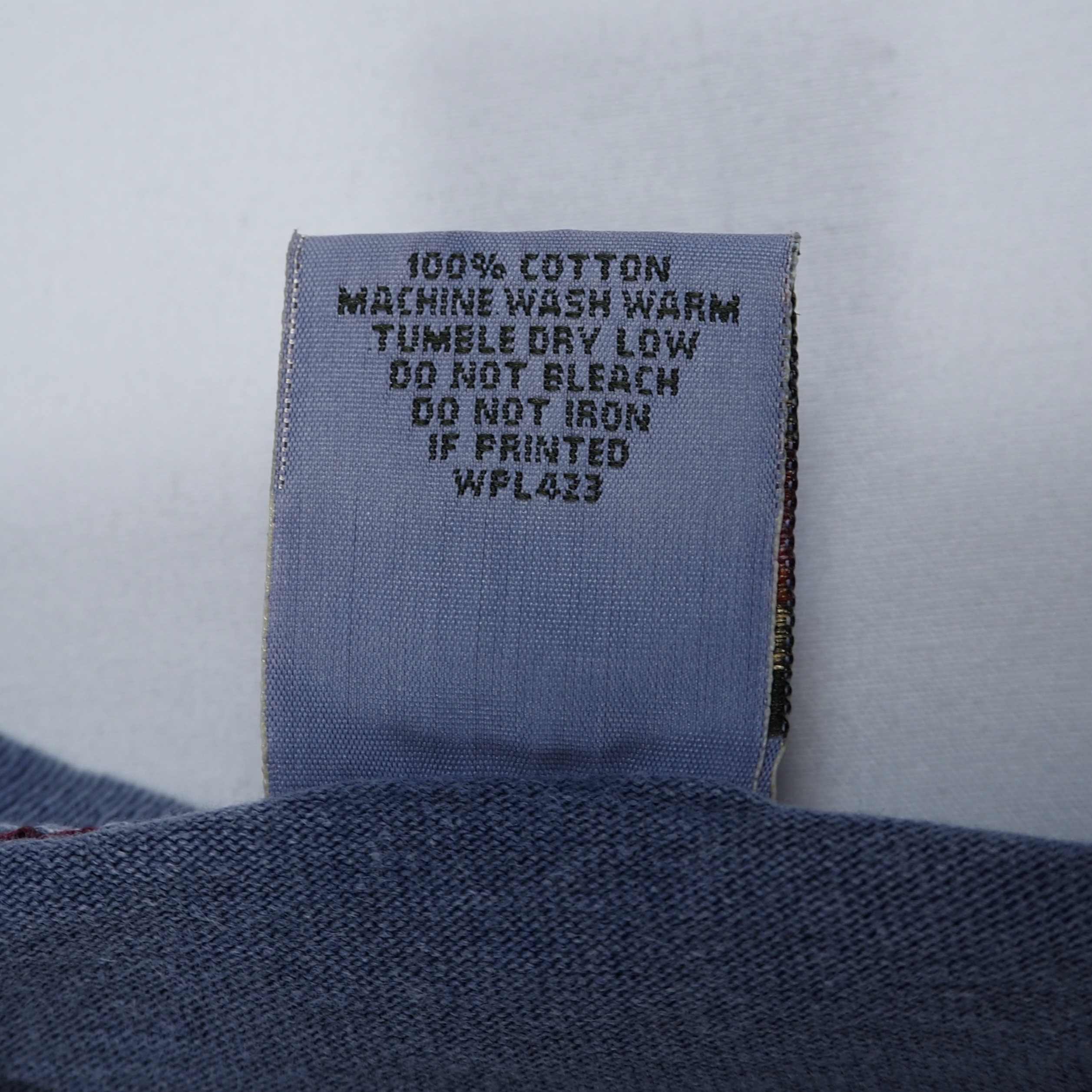 90’s Levi’s ブランクTシャツ ブルー アメリカ製 の画像 9