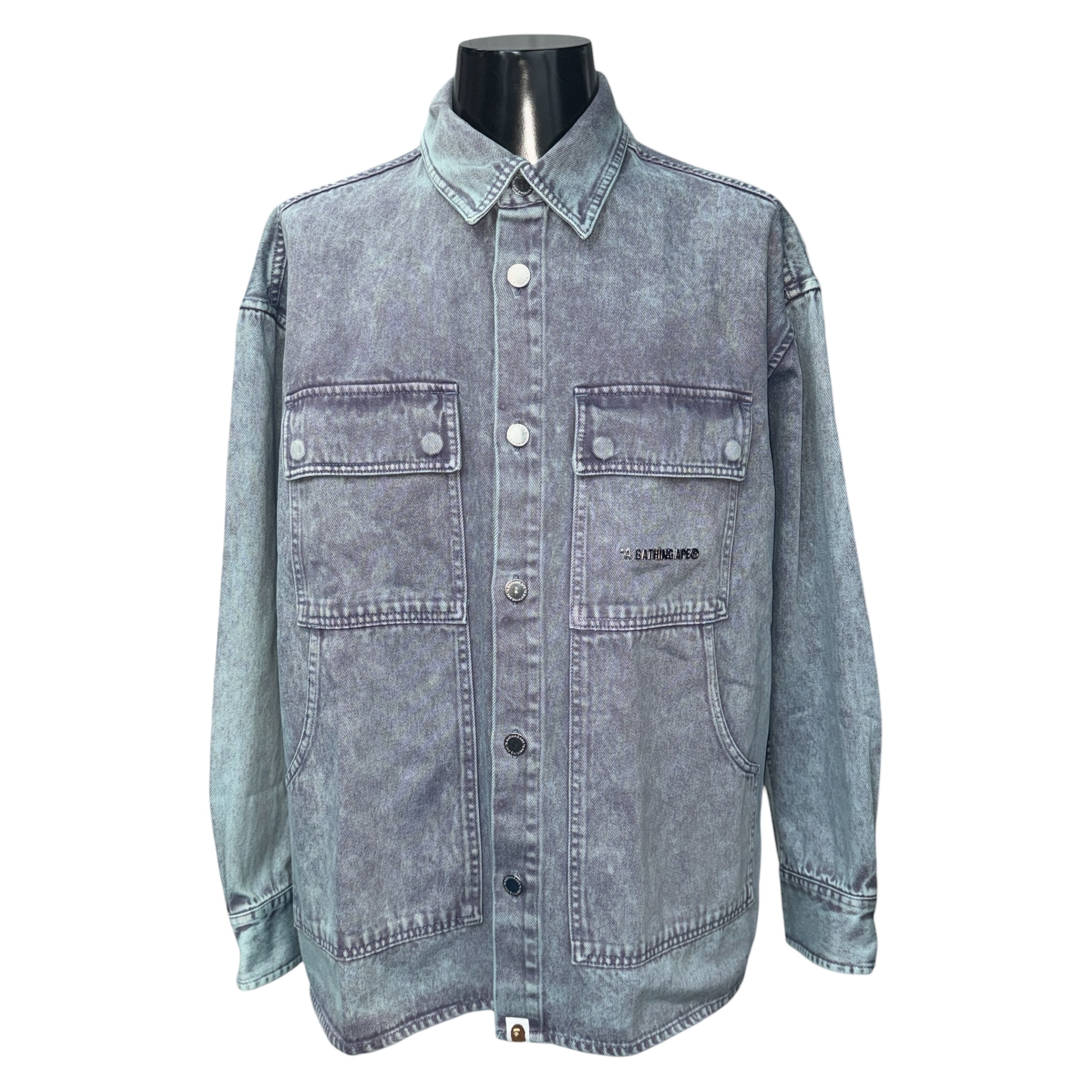 【A BATHING APE】ベイシングエイプ  ACID WASH WORK SHIRT